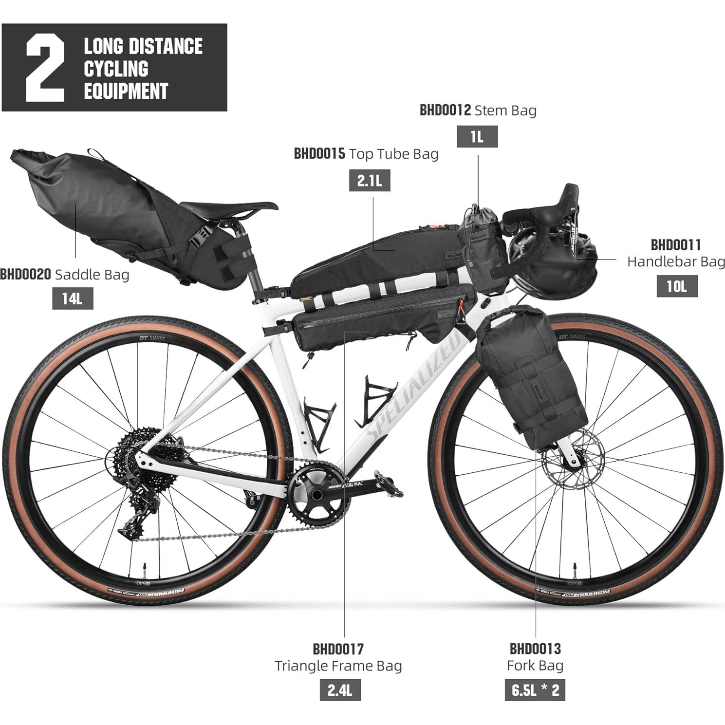 Bolsa de Silla de Bicicleta Abamita BHD0020 Impermeable 14L