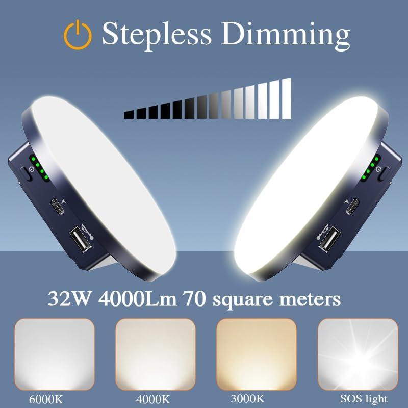 Linterna de Camping LED 13200 mAh 4500 Lúmenes USB General