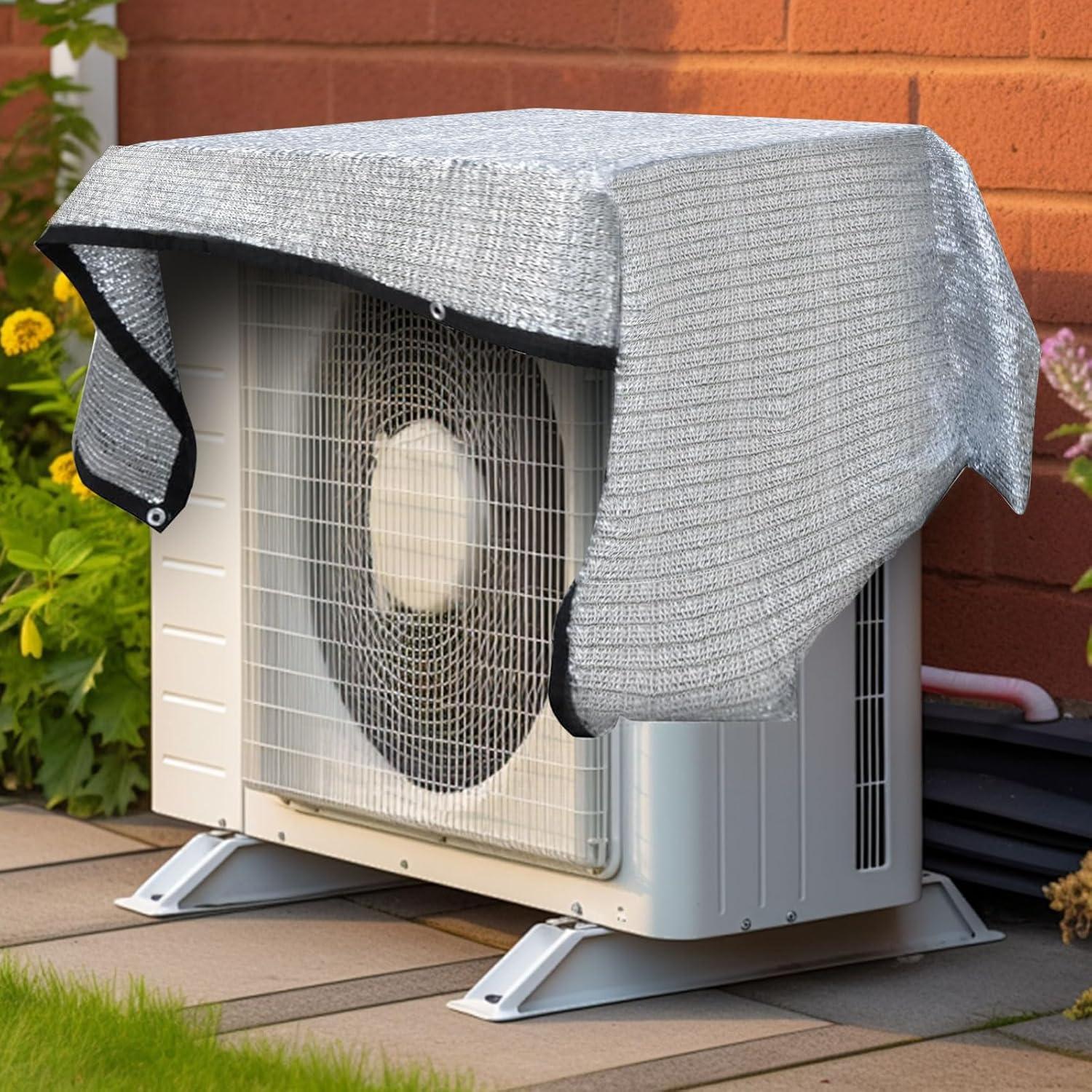 Tela de Sombra 80% BXAEYIPOR Plata 0.91x2.13m para Jardín