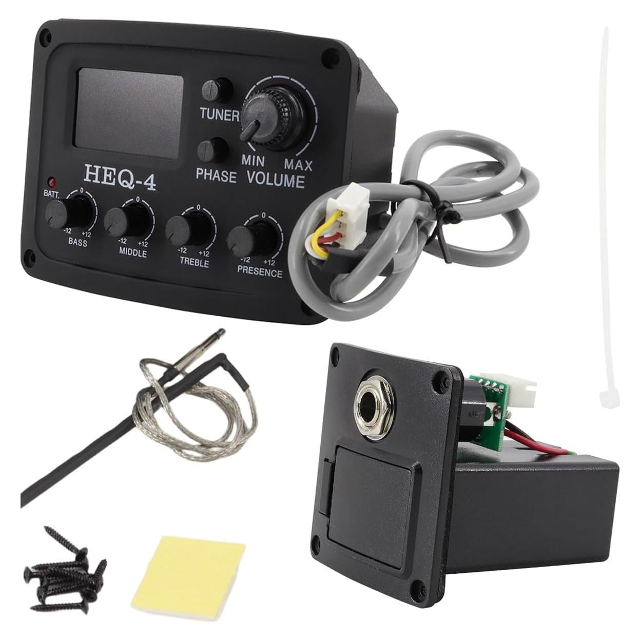 Ecualizador de guitarra acústica HEQ-4 4 bandas con preamplificador