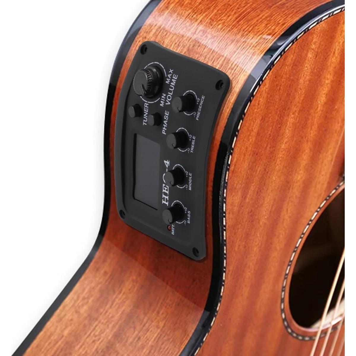 Ecualizador de guitarra acústica HEQ-4 4 bandas con preamplificador