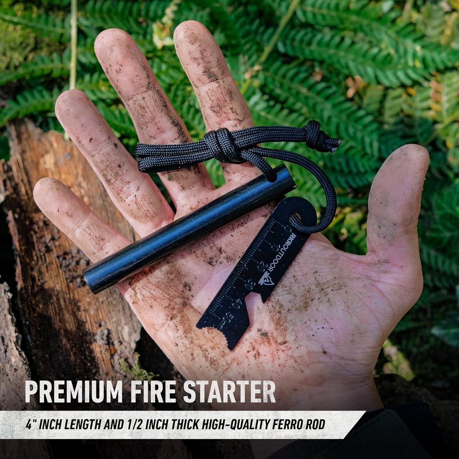 Kit de Inicio de Fuego RKR Outdoor - Barra de Ferro 10 cm