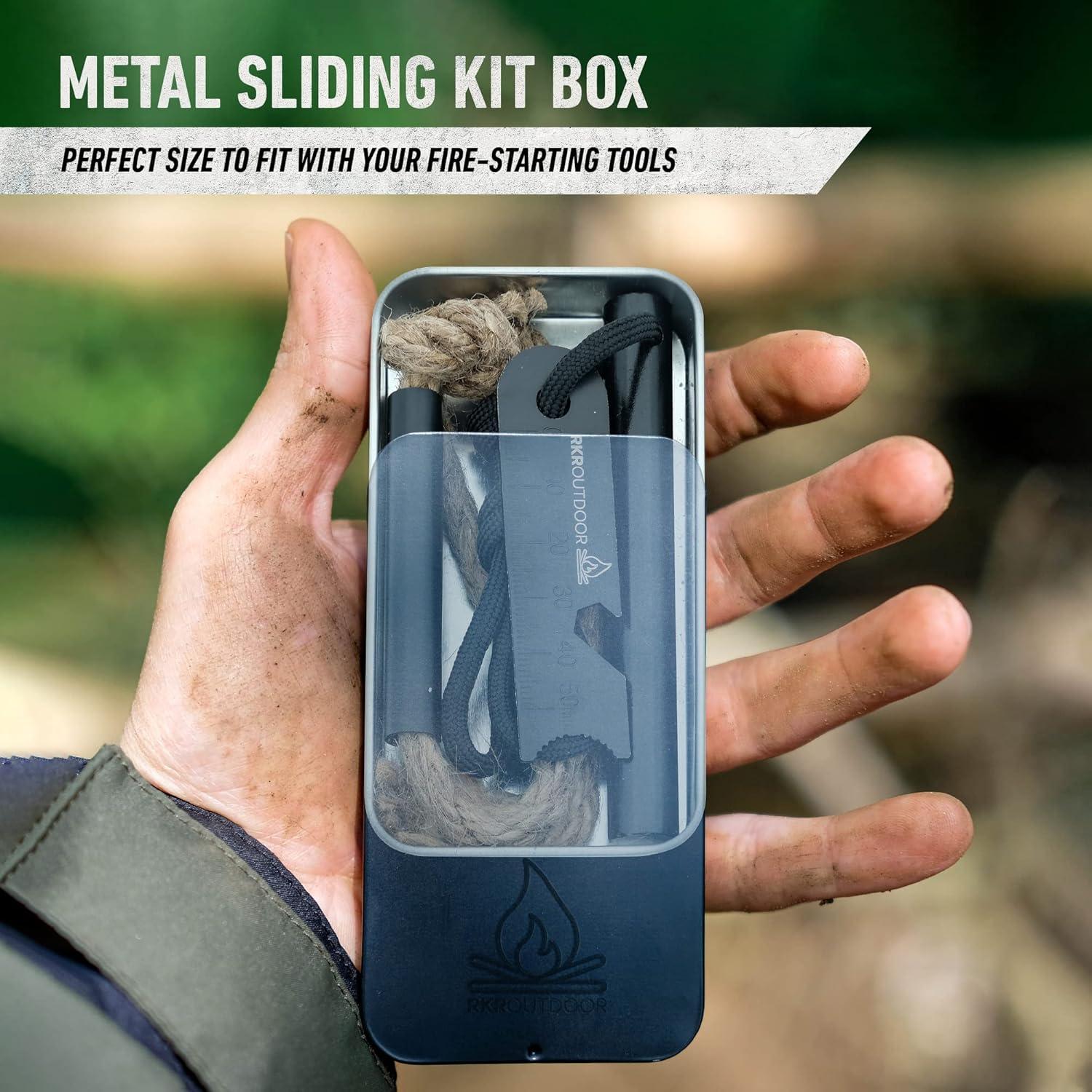 Kit de Inicio de Fuego RKR Outdoor - Barra de Ferro 10 cm