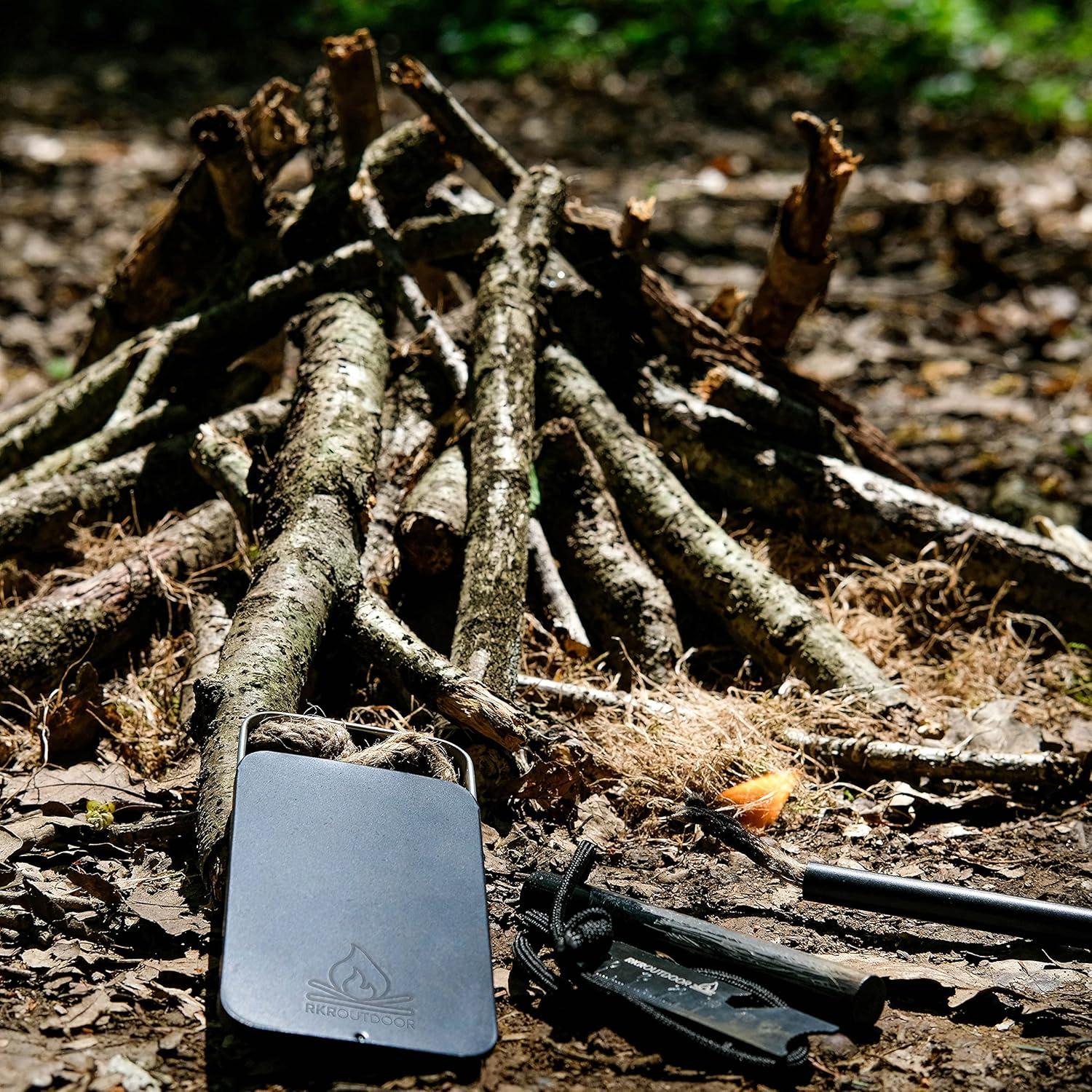 Kit de Inicio de Fuego RKR Outdoor - Barra de Ferro 10 cm