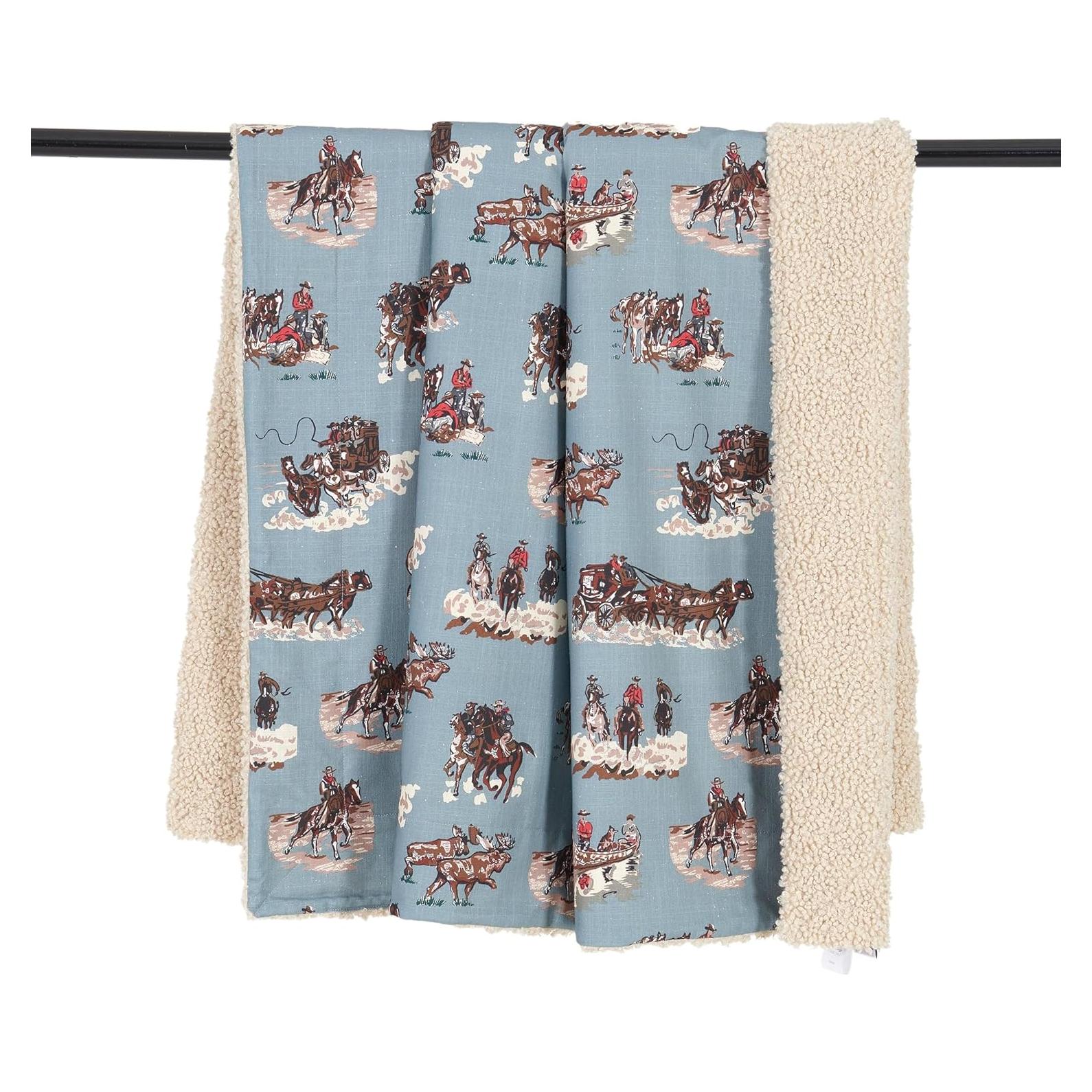 Manta Tasha Polizzi Paseo Road 127x152 cm Azul Western