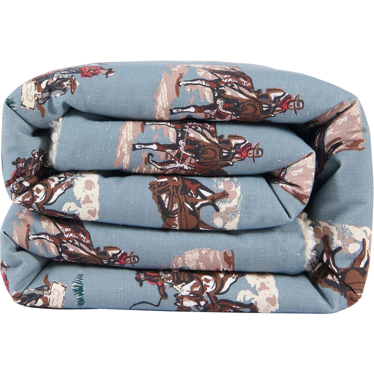 Manta Tasha Polizzi Paseo Road 127x152 cm Azul Western