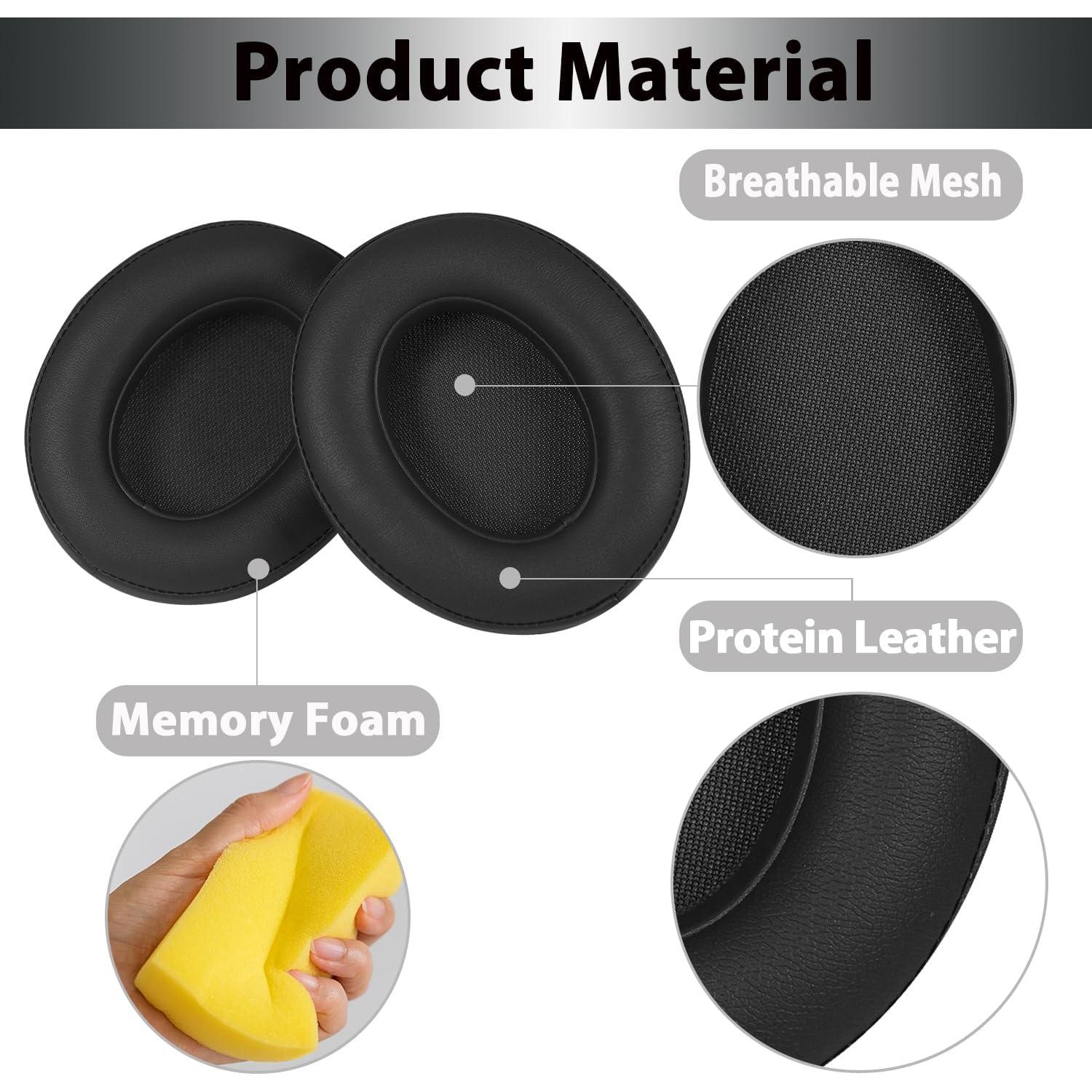 Almohadillas de Reemplazo para Auriculares Beats Studio 2/3 - Negro