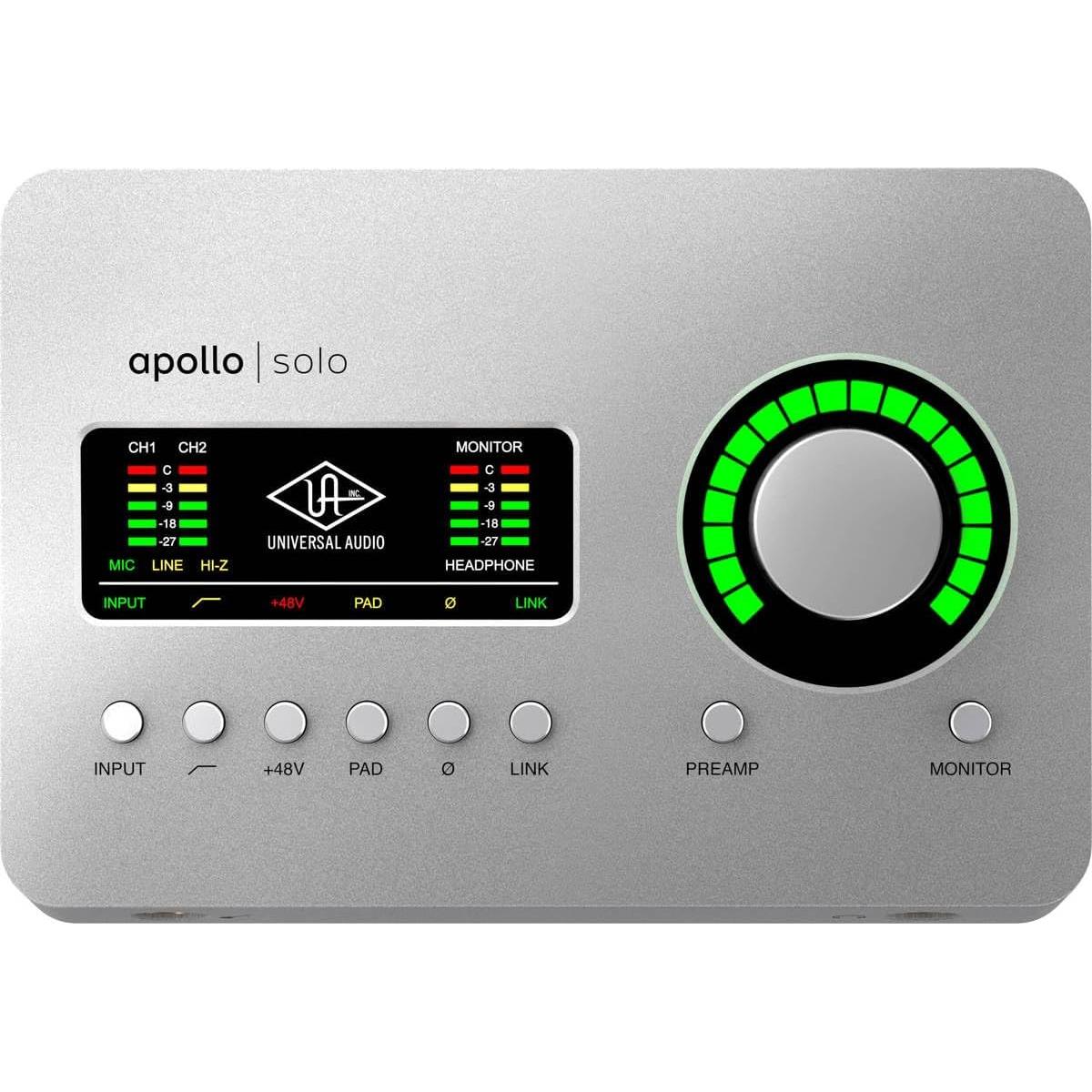 Interfaz de Audio Thunderbolt 3 Universal Audio Apollo Solo Heritage