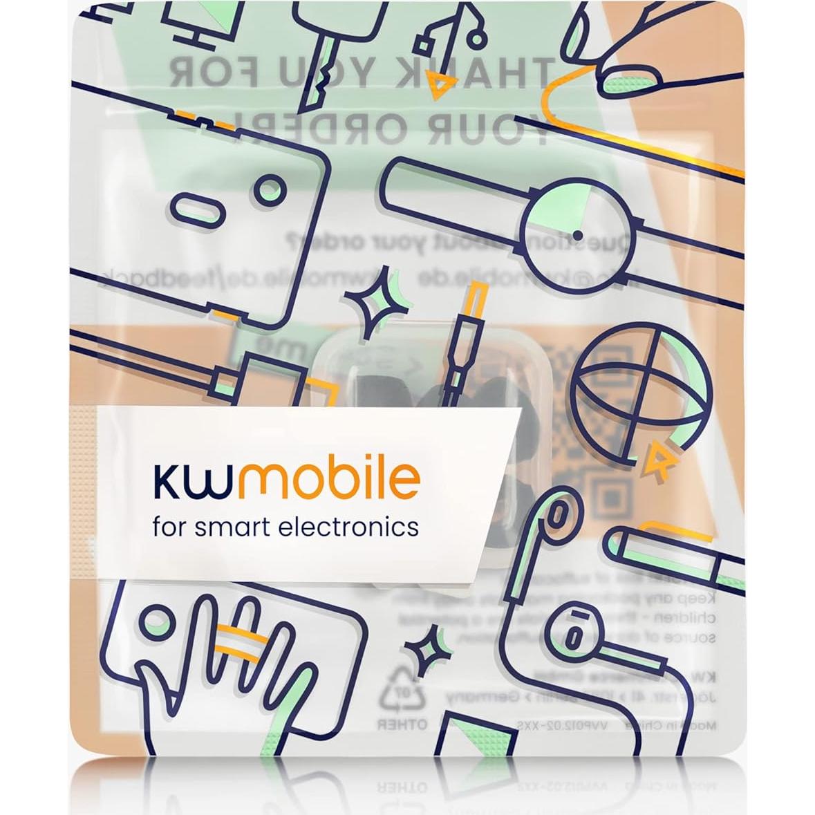 Puntas de Repuesto kwmobile para JBL Live Pro 2 TWS - 6 Pzas - Espuma de Memoria - Negro