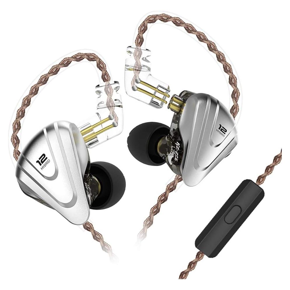 Auriculares In-Ear KZ ZSX HiFi 1DD+5BA Aislante de Ruido Negro