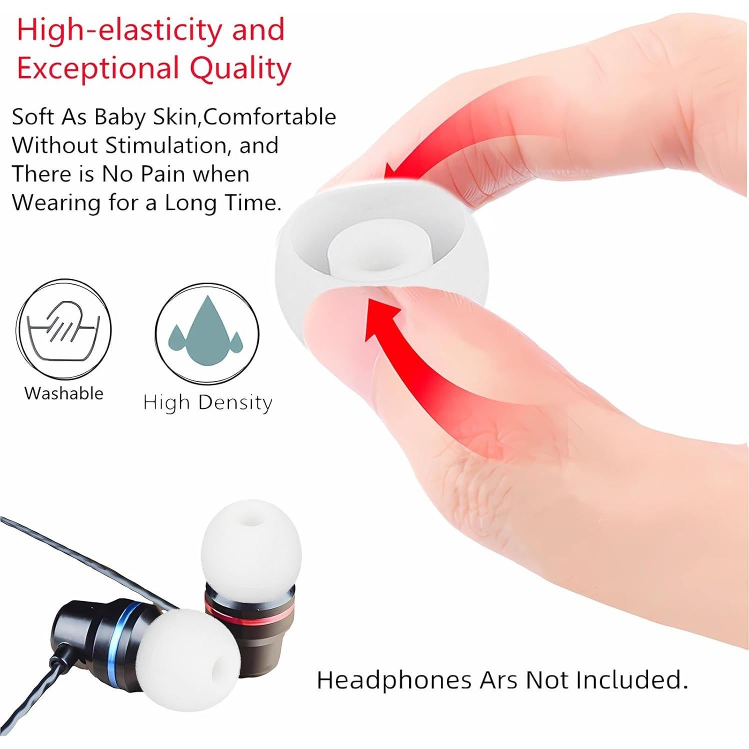 Puntas de Silicona para Auriculares Bluetooth - 18 Pares SML