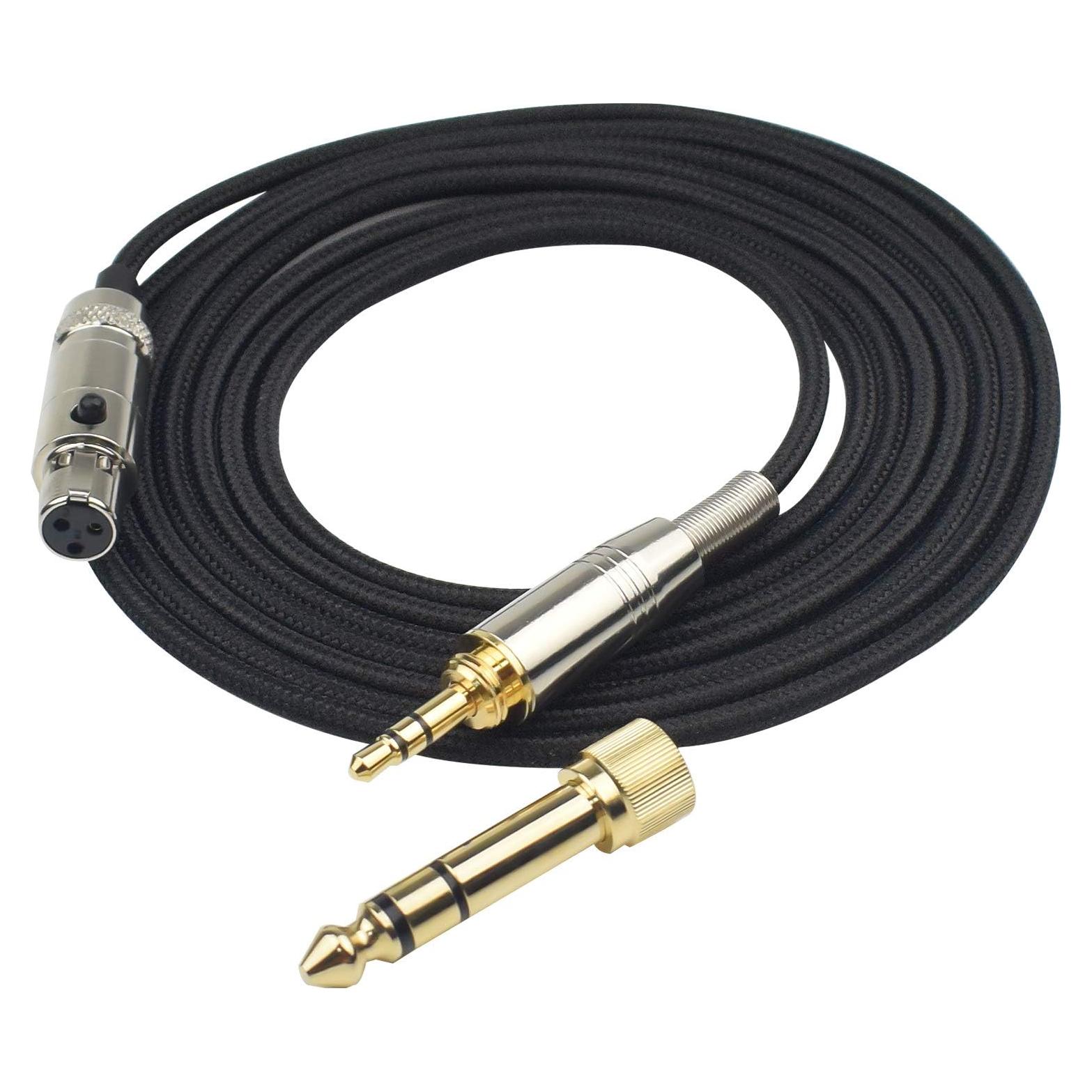 Cable de Reemplazo Trenzado Lusgawer 1.2m para Auriculares AKG