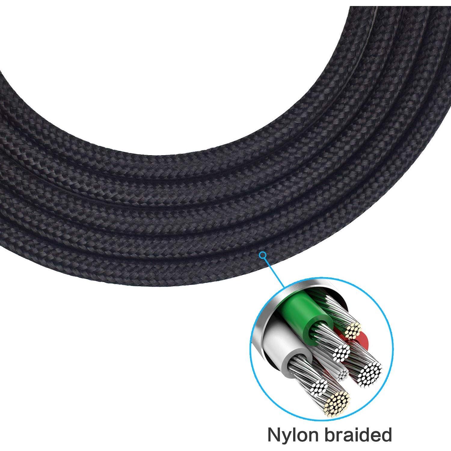 Cable de Reemplazo Trenzado Lusgawer 1.2m para Auriculares AKG