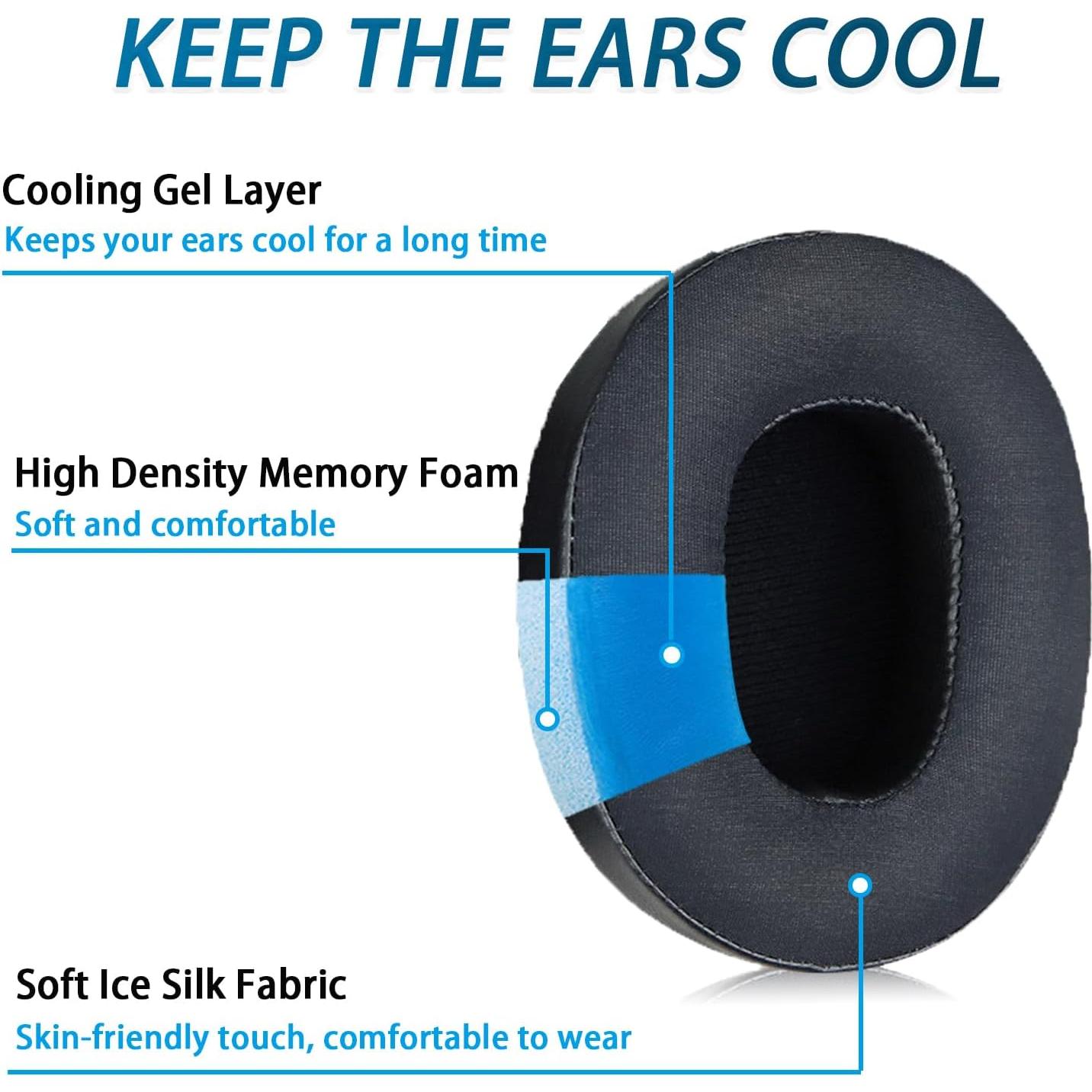 Almohadillas de Gel Refrigerante Niukeke para Skullcandy Hesh 3/Evo/ANC