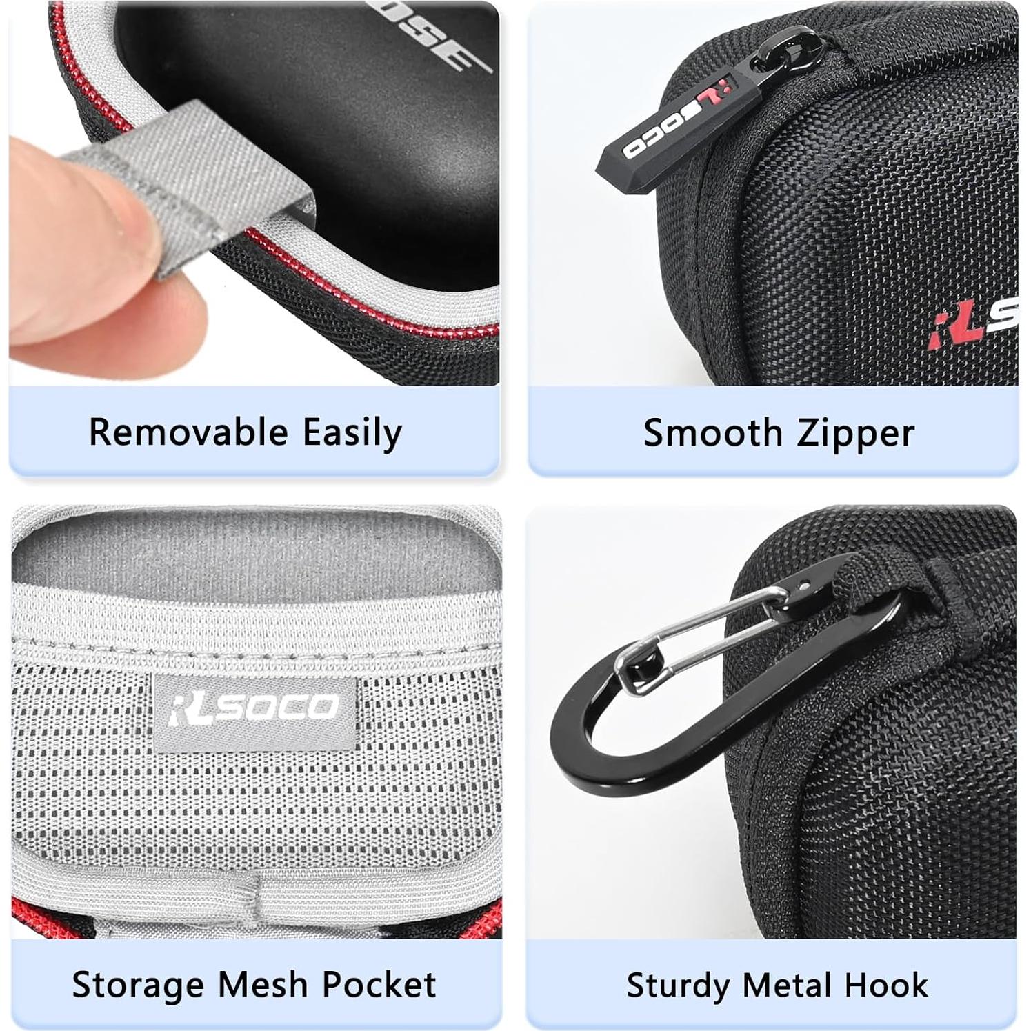 Funda RLSOCO para Auriculares Inalámbricos Bose QuietComfort - Negra