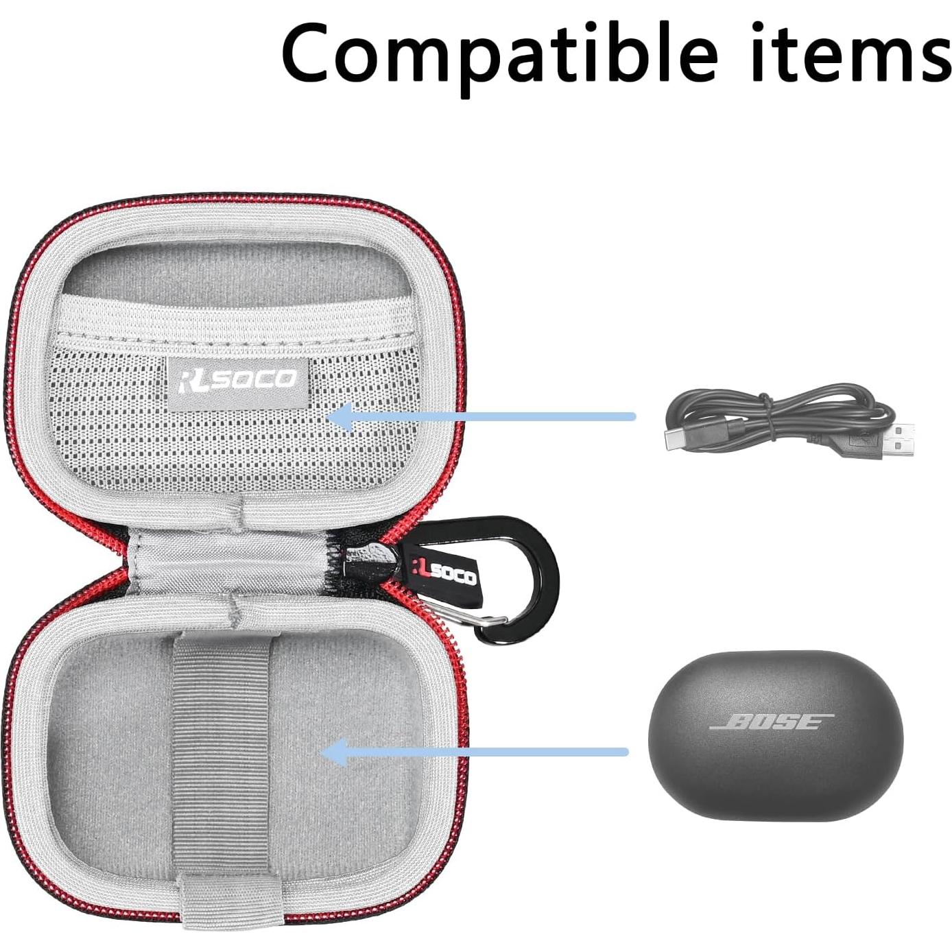 Funda RLSOCO para Auriculares Inalámbricos Bose QuietComfort - Negra