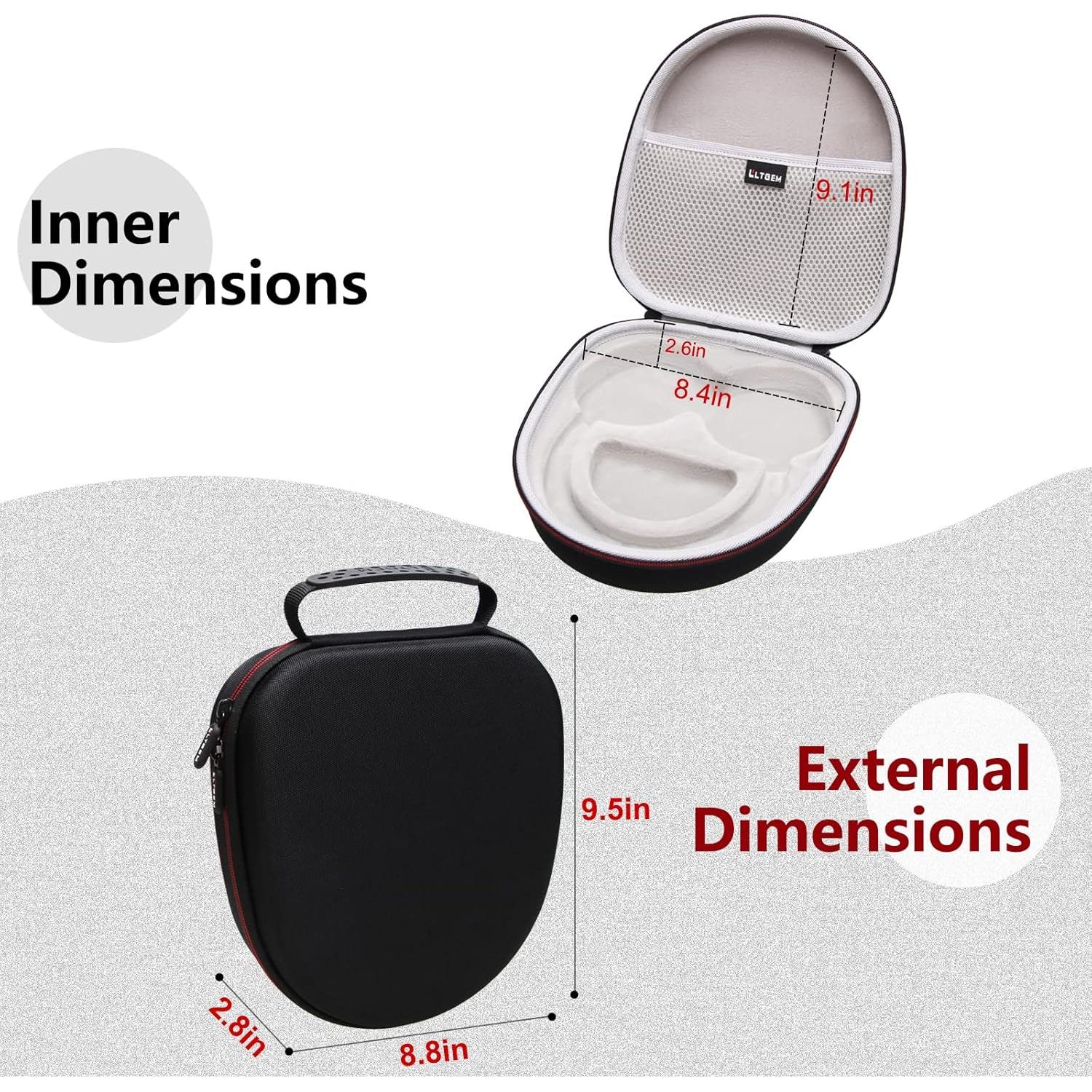 Funda Dura LTGEM para Auriculares Logitech G735 - Negro