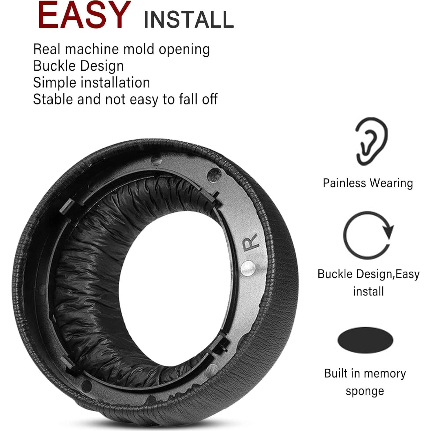 Almohadillas de Repuesto para Auriculares PS5 Sodorous Negras