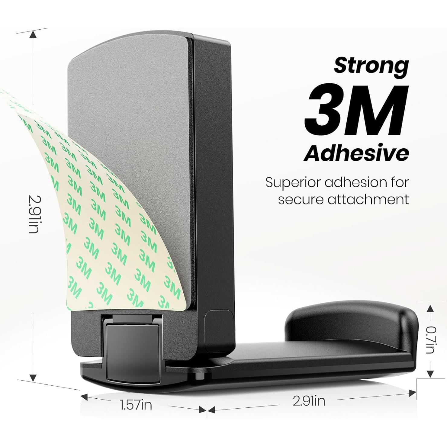 Soporte para Auriculares Adhesivo EURPMASK Negro - 50g