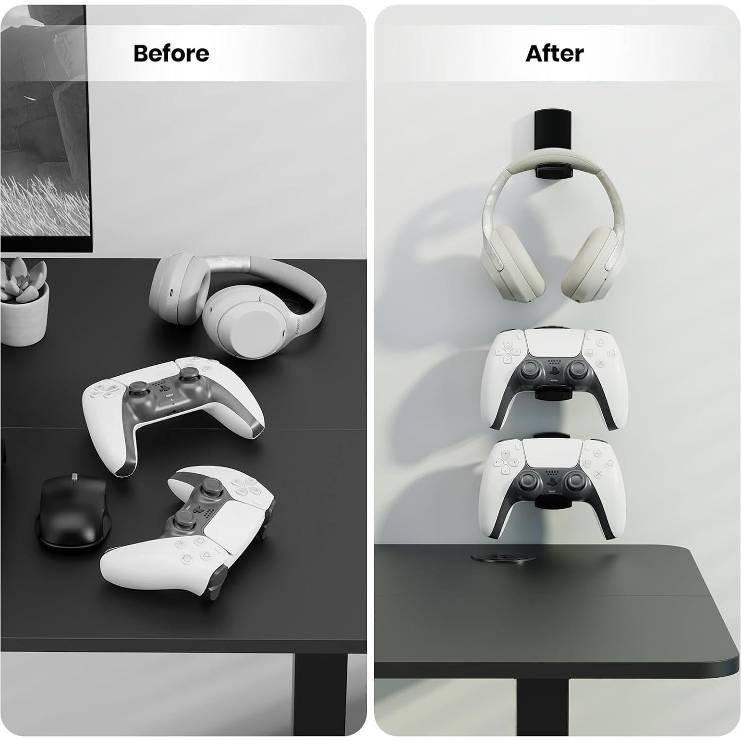 Soporte para Auriculares Adhesivo EURPMASK Negro - 50g