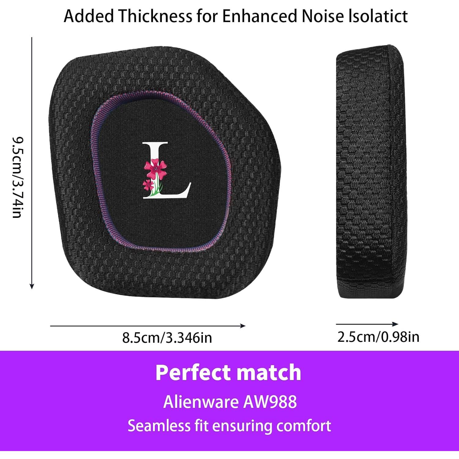 Almohadillas de Reemplazo Jomwag para Auriculares Alienware AW988