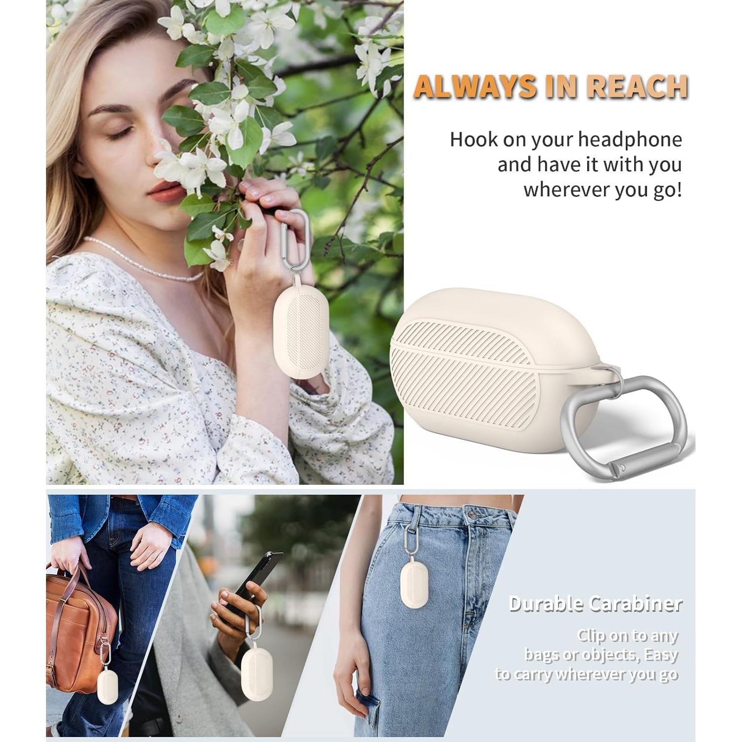 Funda de Silicona WADVCU para Beats Solo Buds con Kit de Limpieza