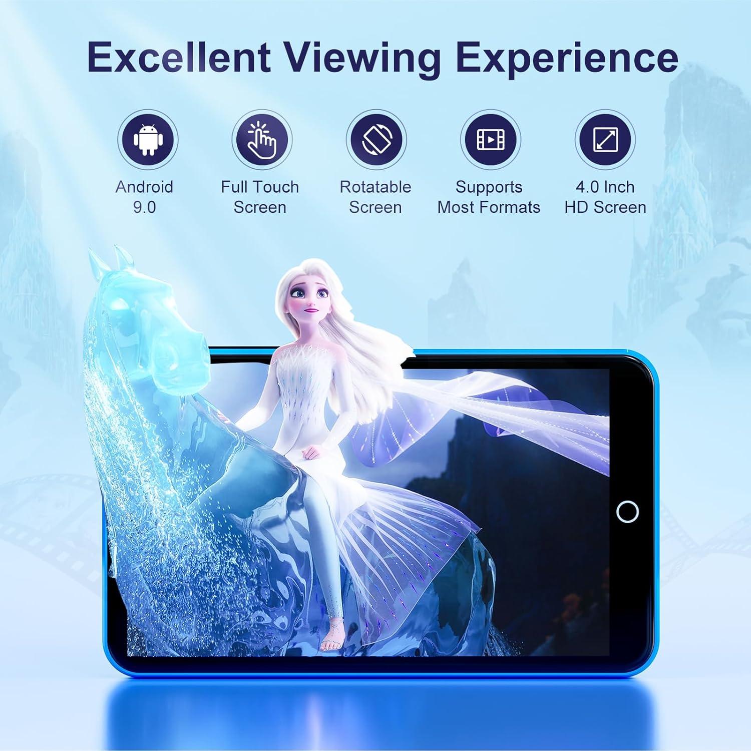 Reproductor MP3 80GB Fanvace con Bluetooth y Pantalla Táctil 4"