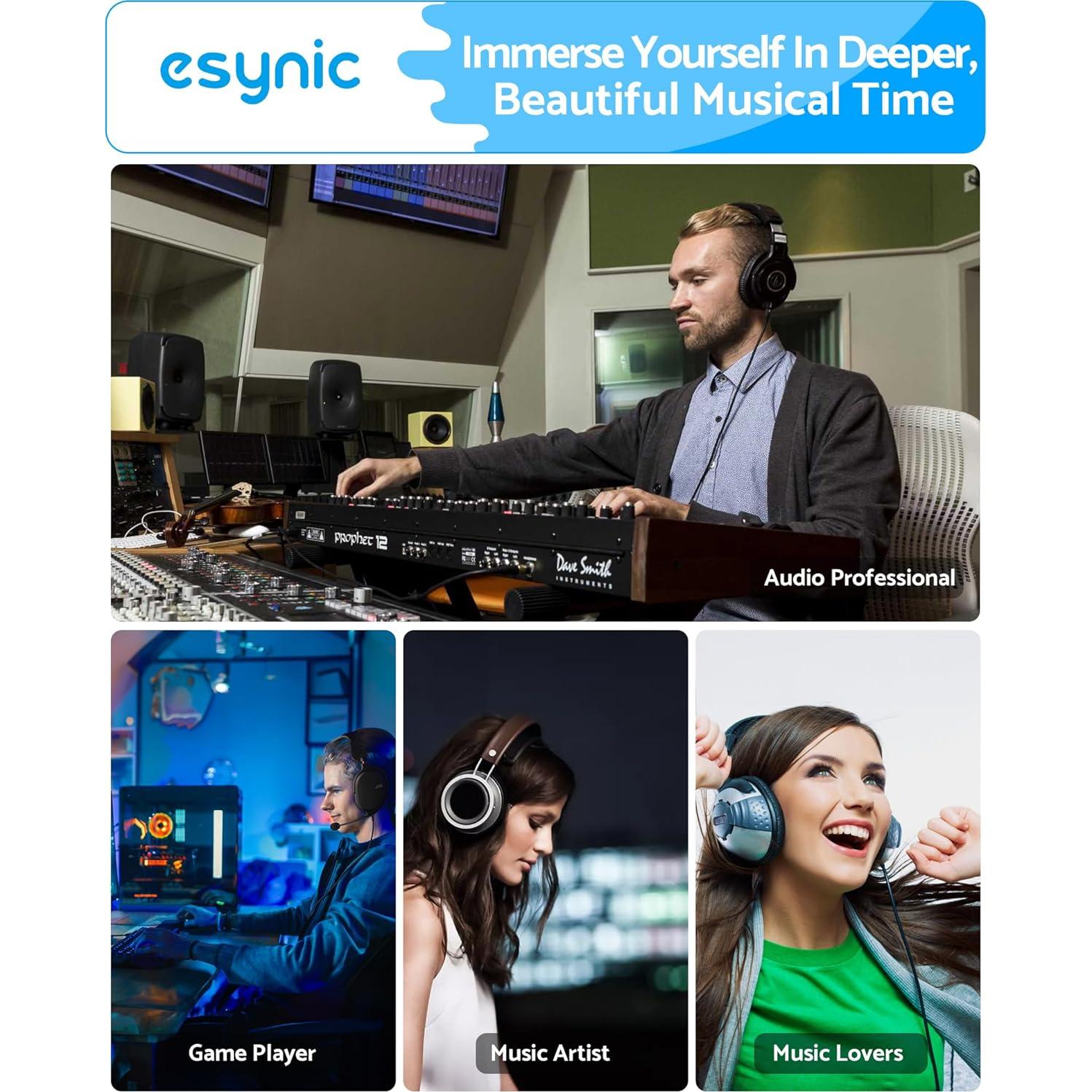 Amplificador de Auriculares eSynic 16-300 Ohm 3.5mm Portátil