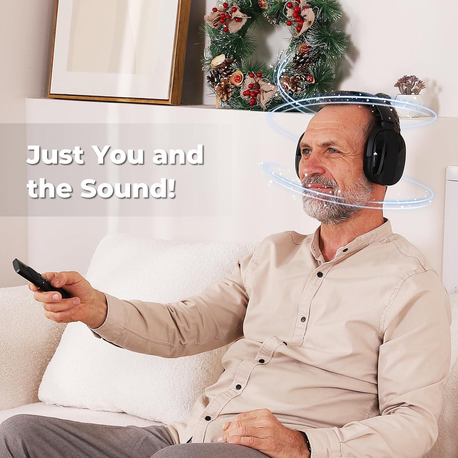 Auriculares Inalámbricos Daysnew para TV con Base de Carga