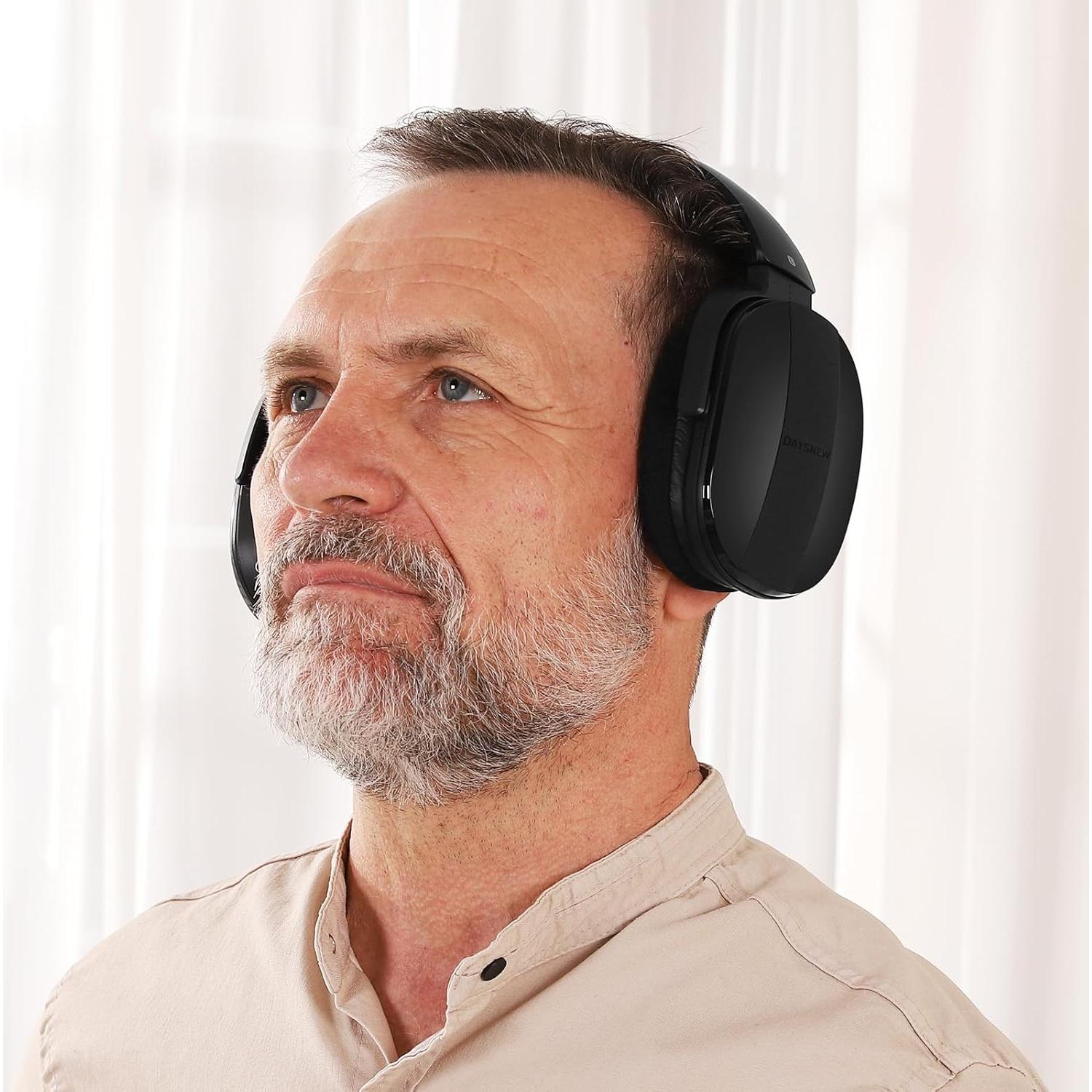 Auriculares Inalámbricos Daysnew para TV con Base de Carga