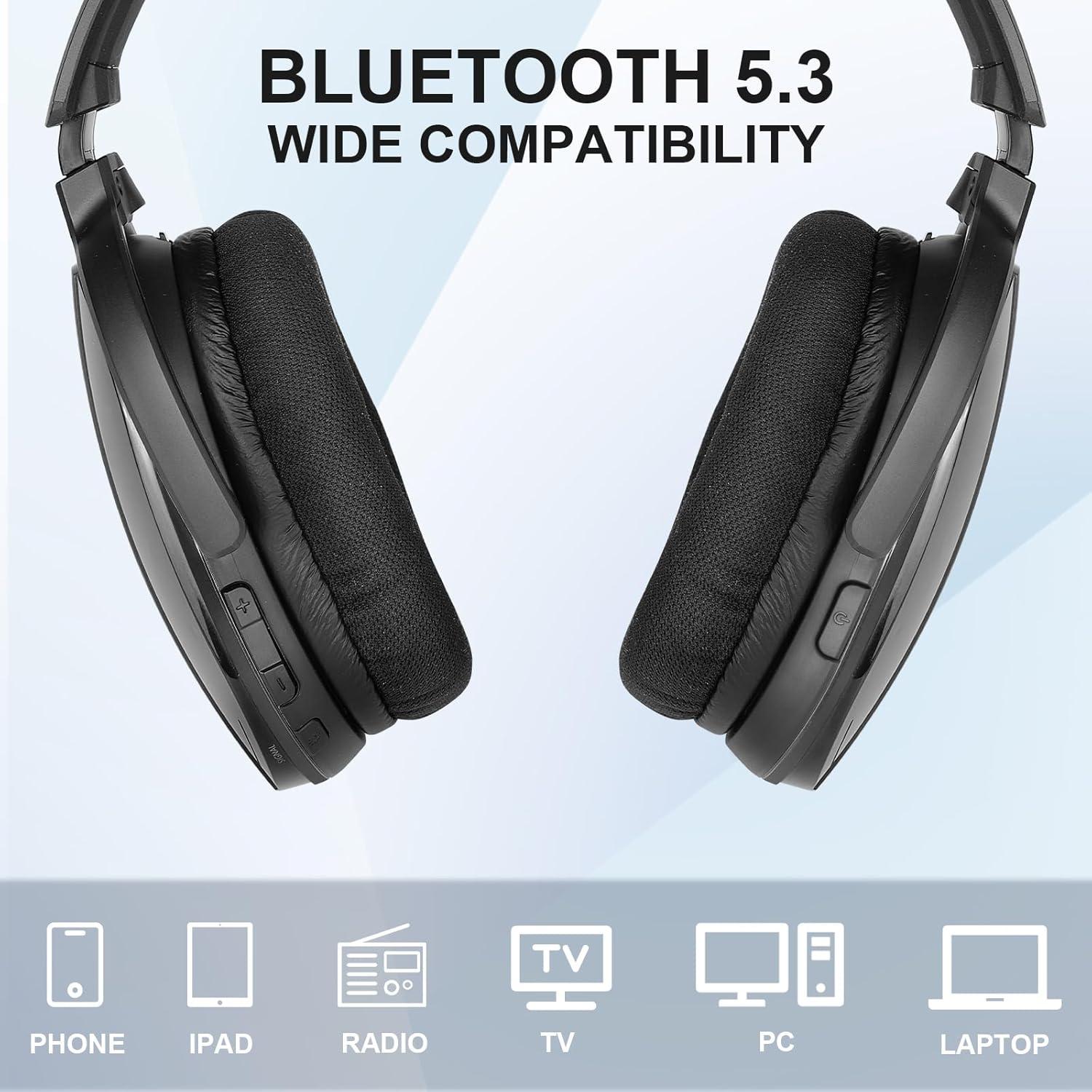 Auriculares Inalámbricos Daysnew para TV con Base de Carga