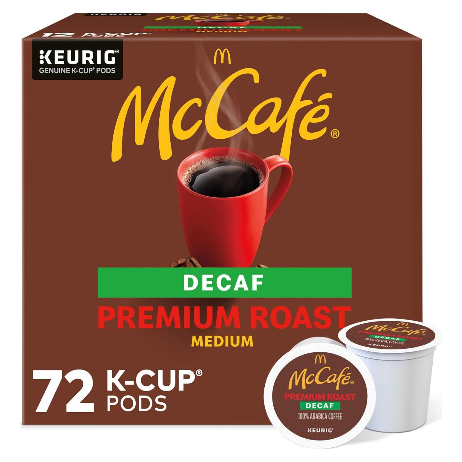 Café McCafé Premium Roast Descafeinado K-Cup 72 Cápsulas