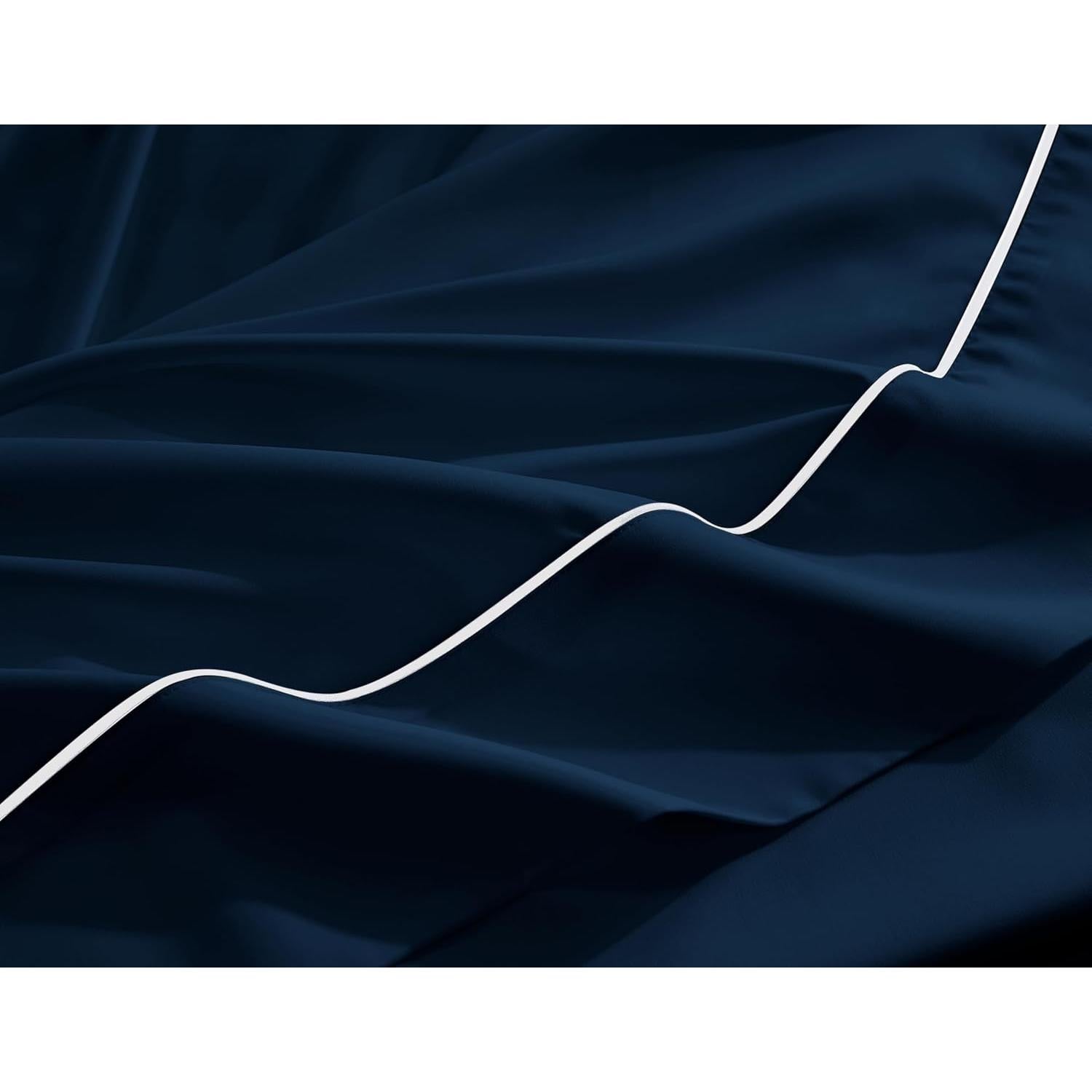 Juego de Sábanas de Lujo Plush Organic Queen 4 Piezas Viscosa Bambú