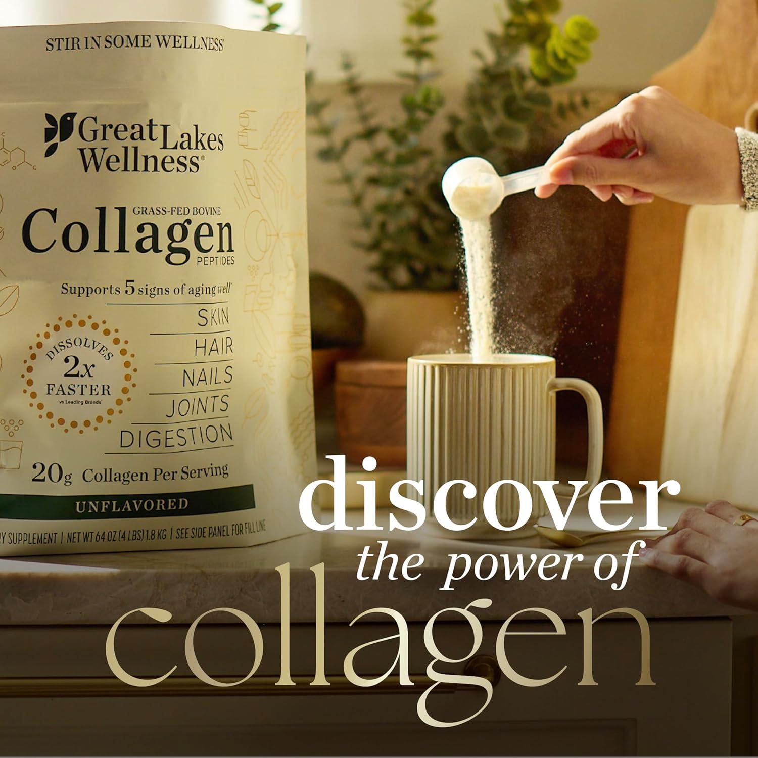 Colágeno Avanzado en Polvo Great Lakes Wellness 226.8g Caramelo