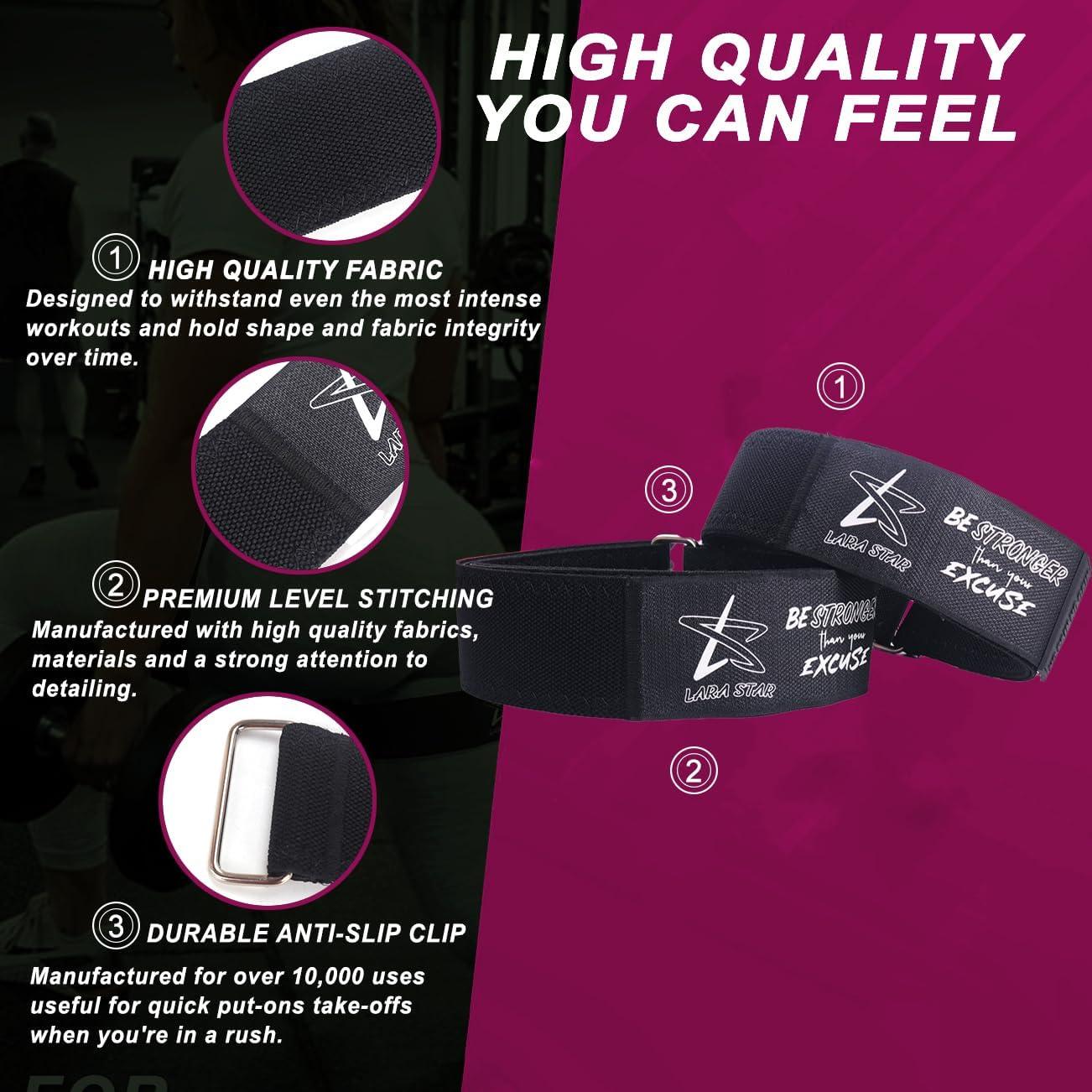 Bandas de Oclusión BFR LARA STAR para Glúteos y Piernas