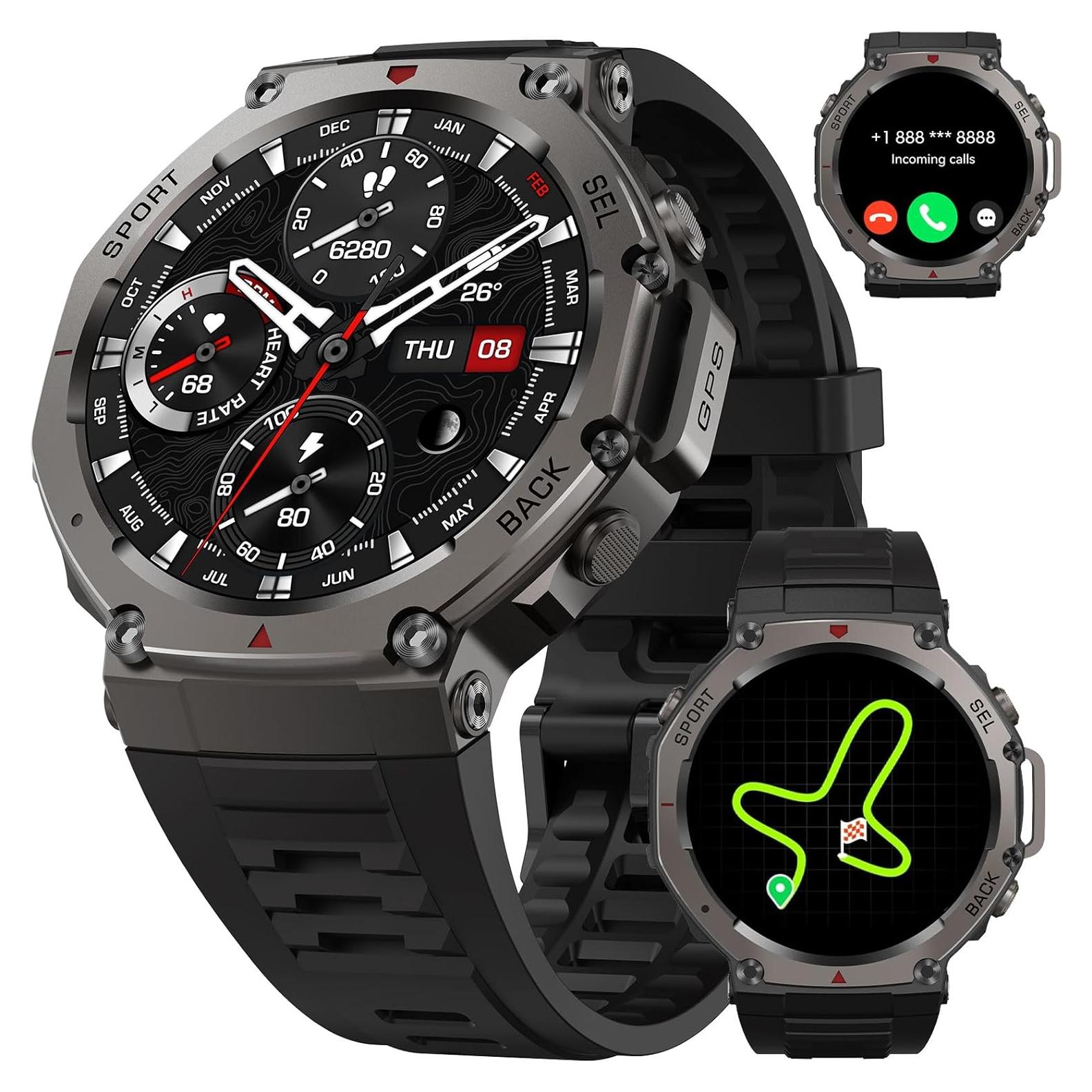 Reloj Inteligente PAAZOMU GPS 50M AMOLED 1.43" Negro