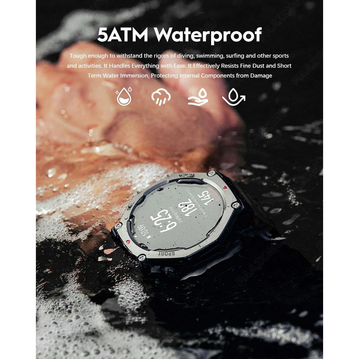 Reloj Inteligente PAAZOMU GPS 50M AMOLED 1.43" Negro