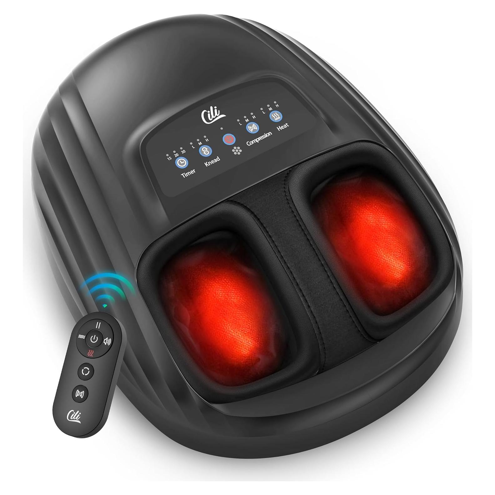 Masajeador de Pies Shiatsu CILI CL-5325 con Calor y Compresión