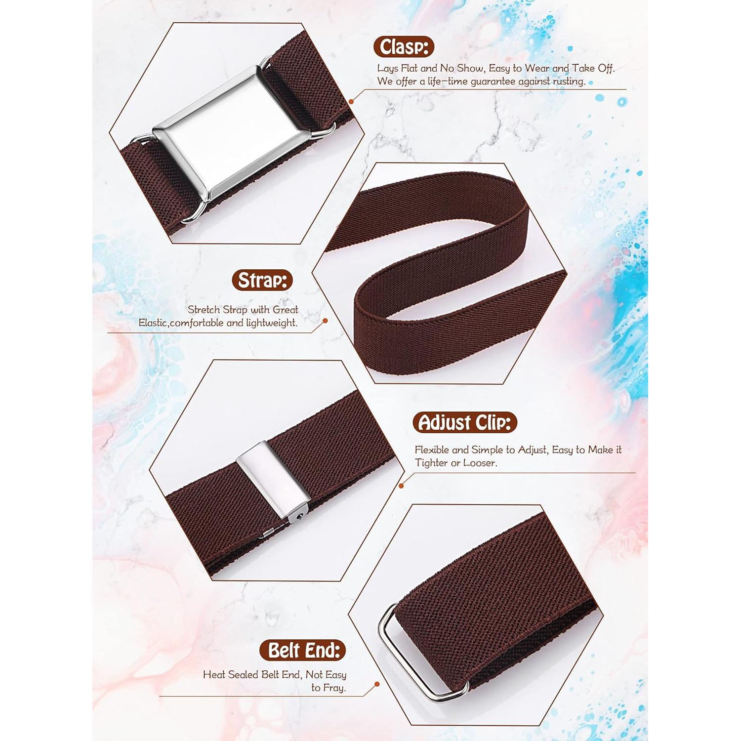 Cinturones Elásticos Ajustables Niños Syhood 3 Piezas 38-72 cm