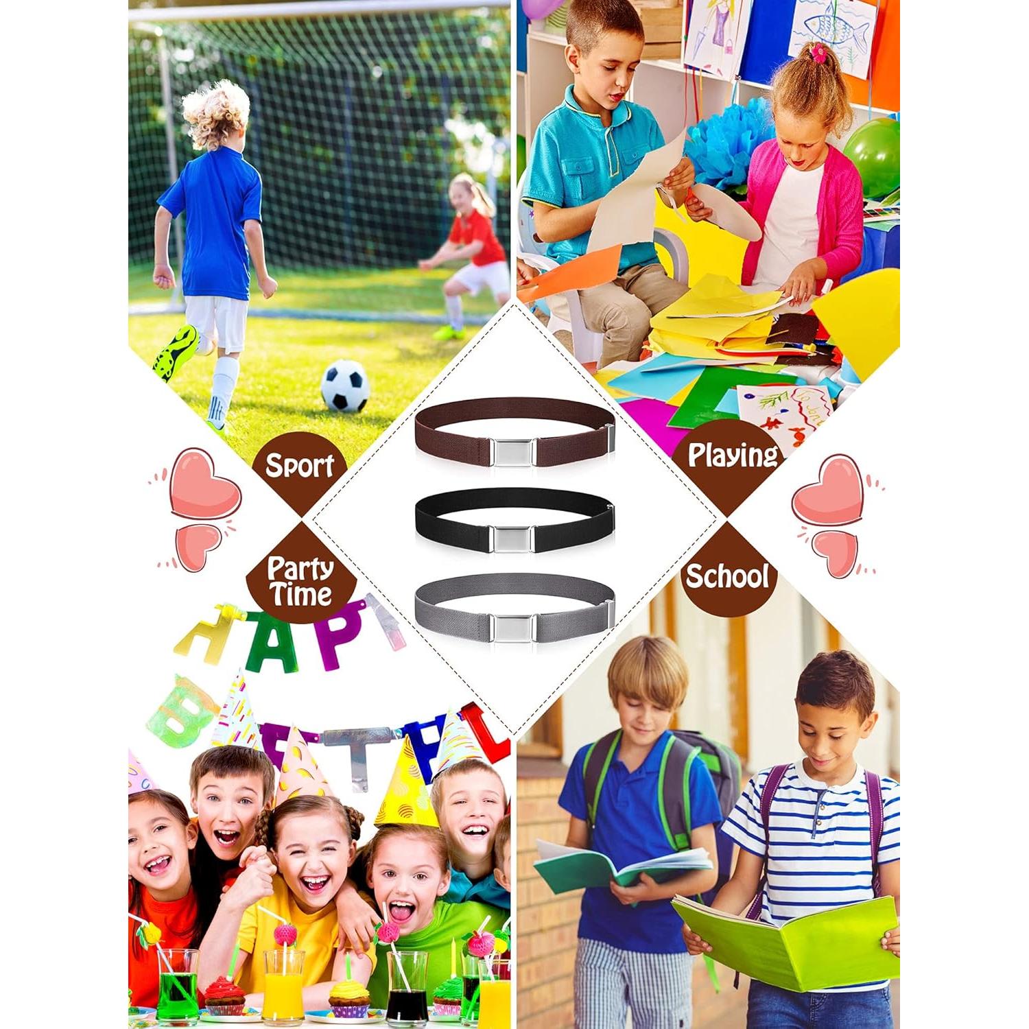 Cinturones Elásticos Ajustables Niños Syhood 3 Piezas 38-72 cm