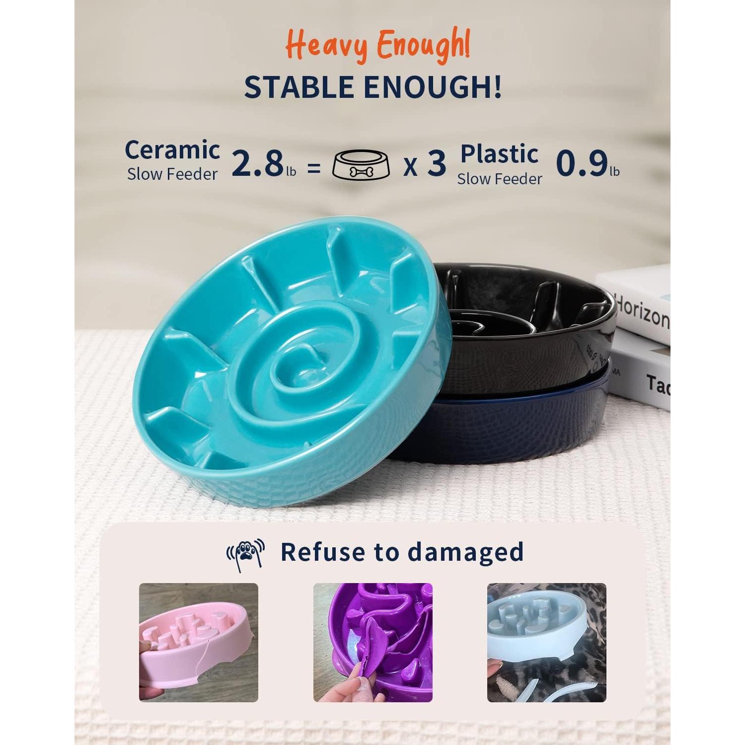 Cuenco de Cerámica Antideslizante para Perros 1.5 Tazas BEGUKO