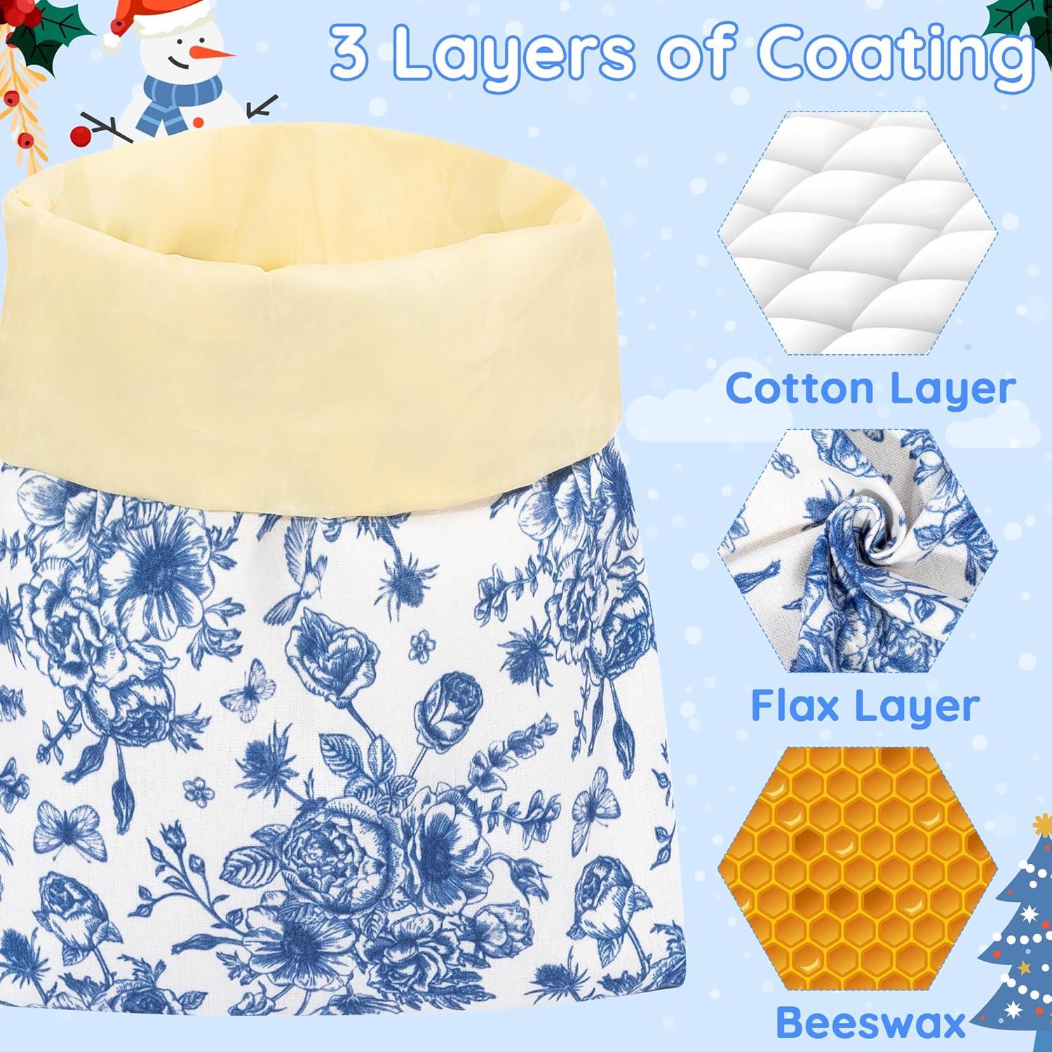 Bolsas de Pan de Cera de Abeja GQIRIL - 2 Unidades Grandes