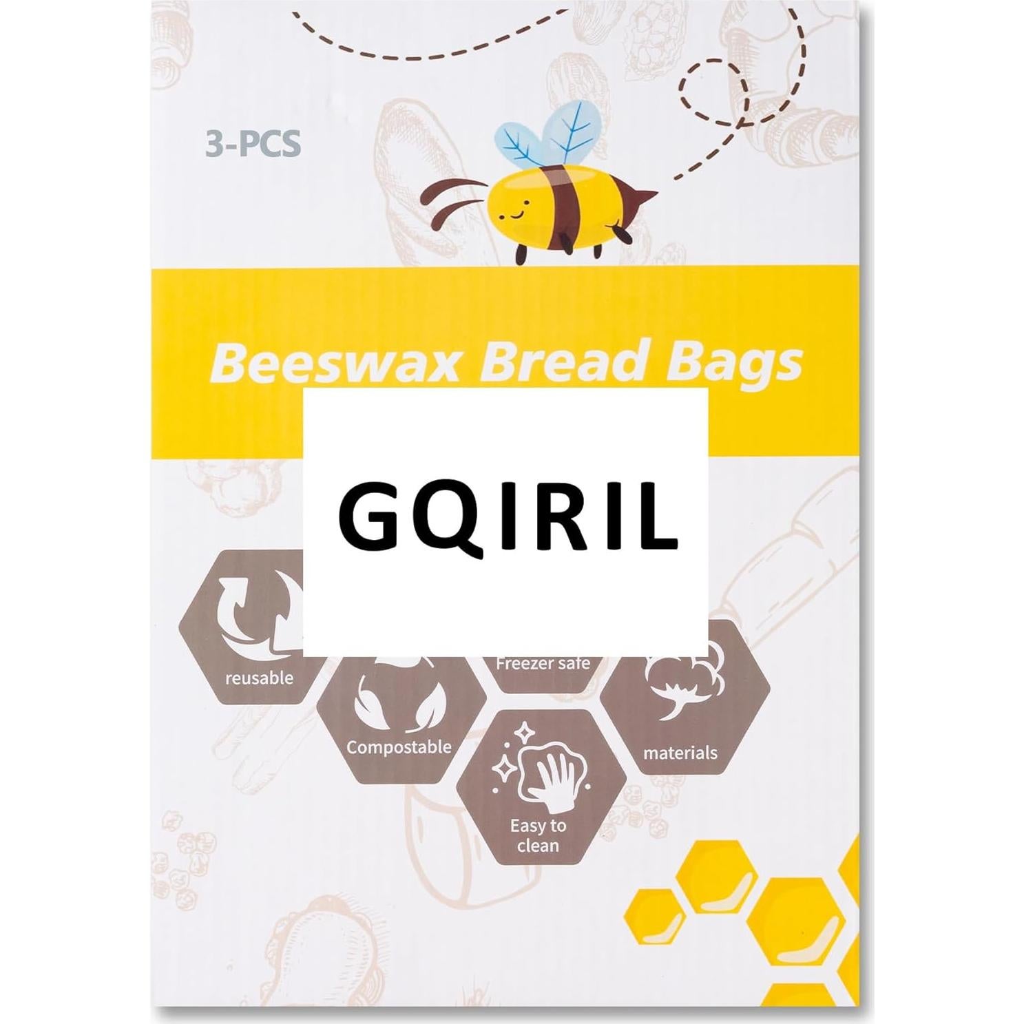 Bolsas de Pan de Cera de Abeja GQIRIL - 2 Unidades Grandes