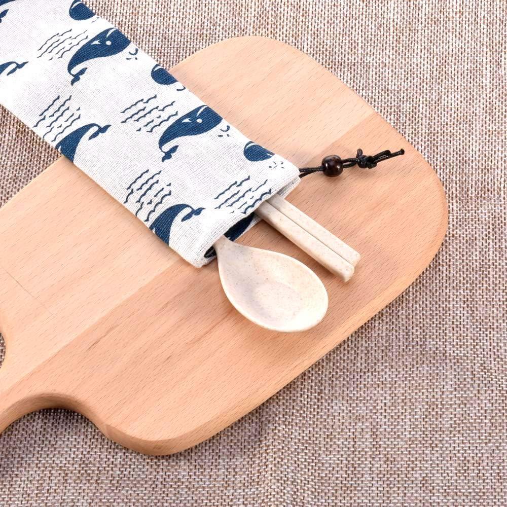 Funda de Utensilios de Viaje CKANDAY - 10 Piezas 25x6 cm