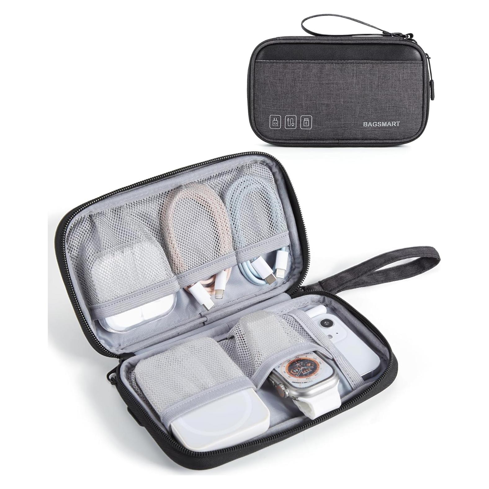 Organizador de Cables de Viaje BAGSMART Negro Compacto