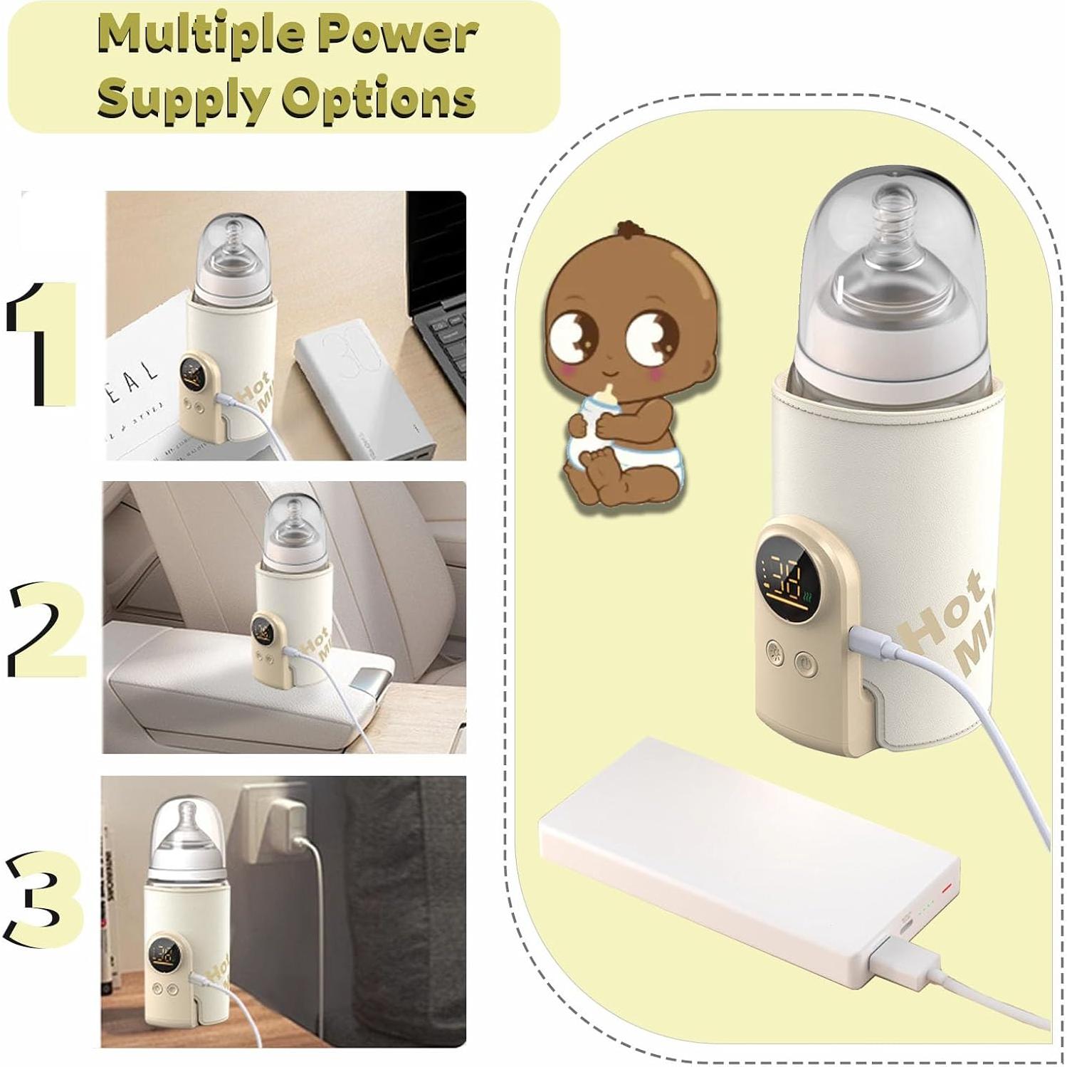 Calentador de Botellas Portátil ORWMX 10000 mAh para Bebés