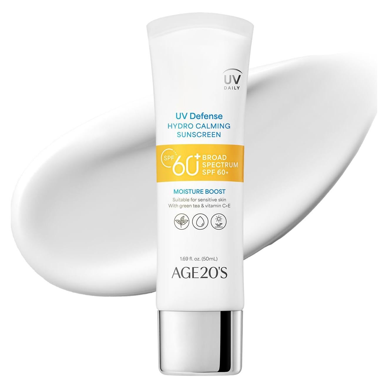 AGE20'S Protector Solar Hidratante SPF 60+ Té Verde Aloe Vera 50ml