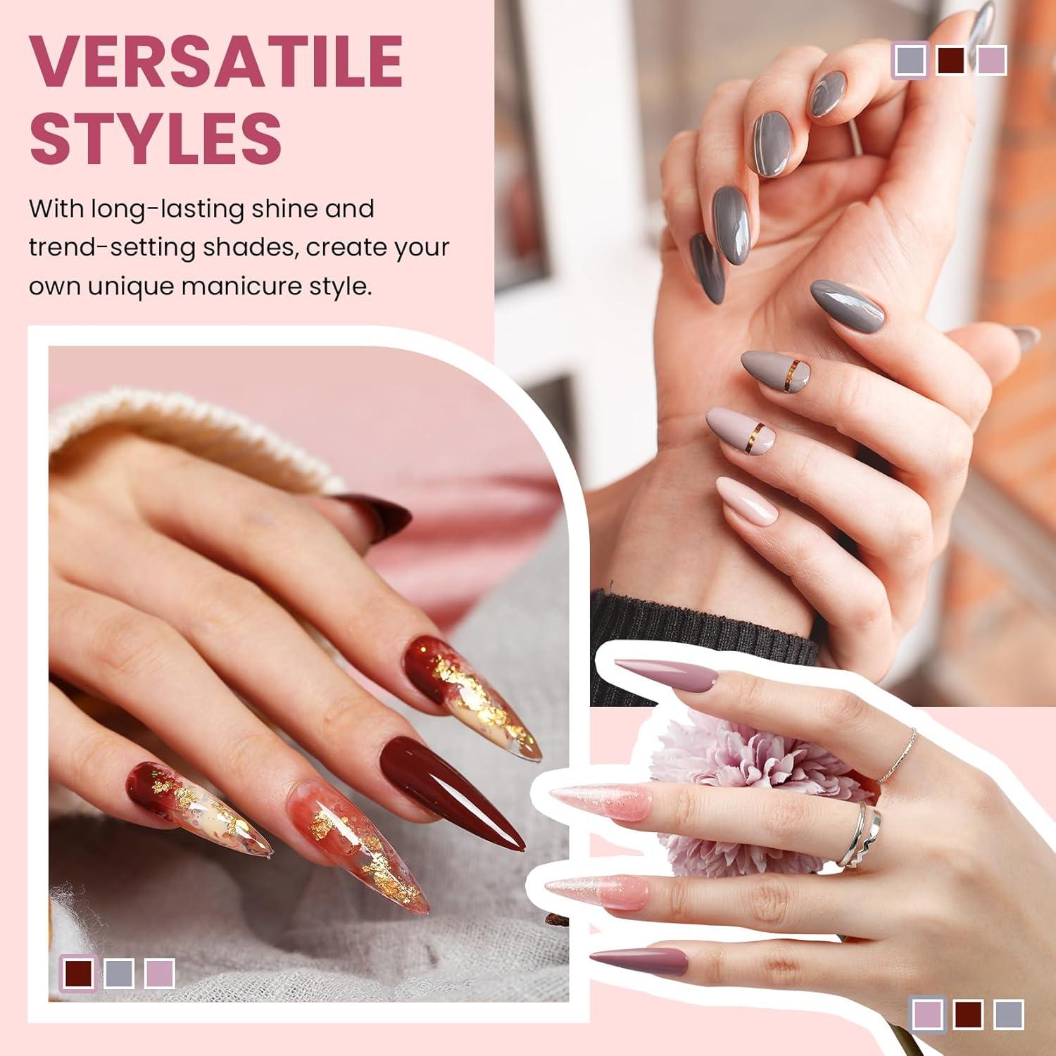 Set de 24 Esmaltes de Uñas en Gel VANREESA - 21 Colores + Base y Top Coat