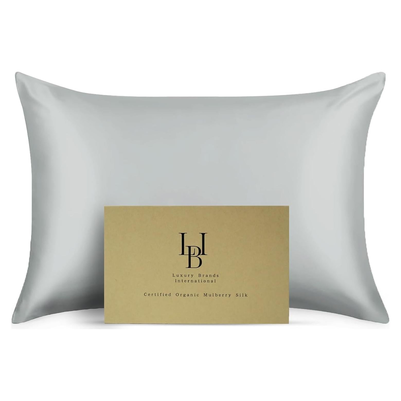 Funda de Almohada de Seda Orgánica 100% Morera Grado 6A 25 Momme