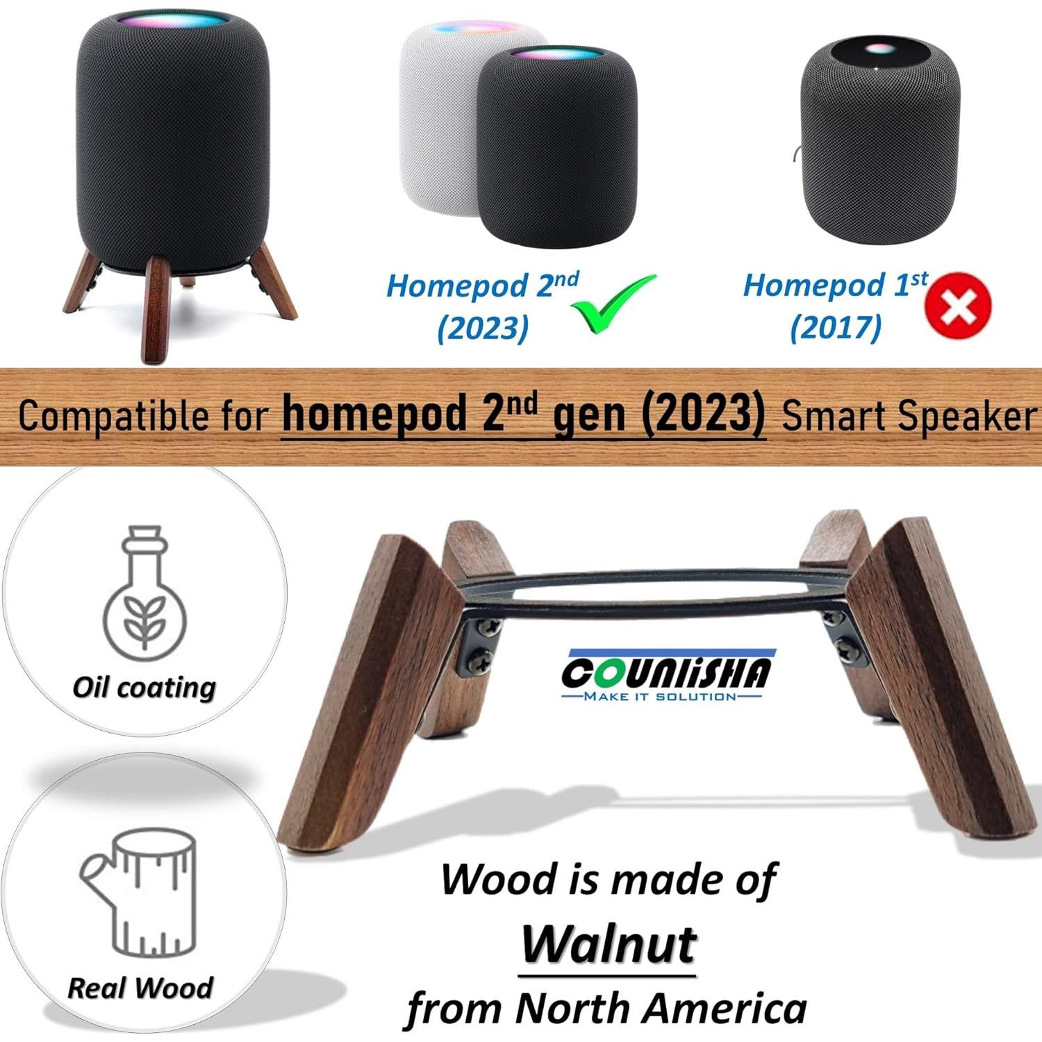Soporte de Madera para Homepod 2da Generación Sunley Master